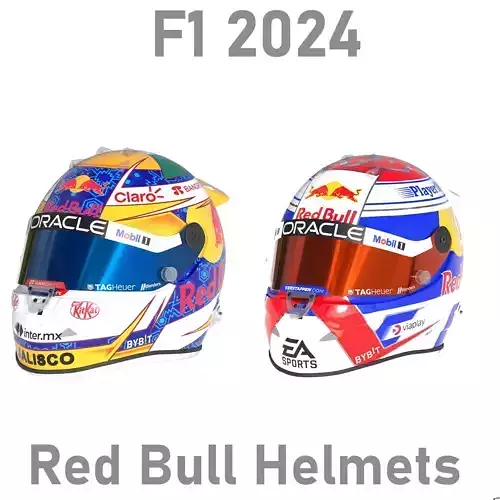F1 Red Bull Helmets 2024