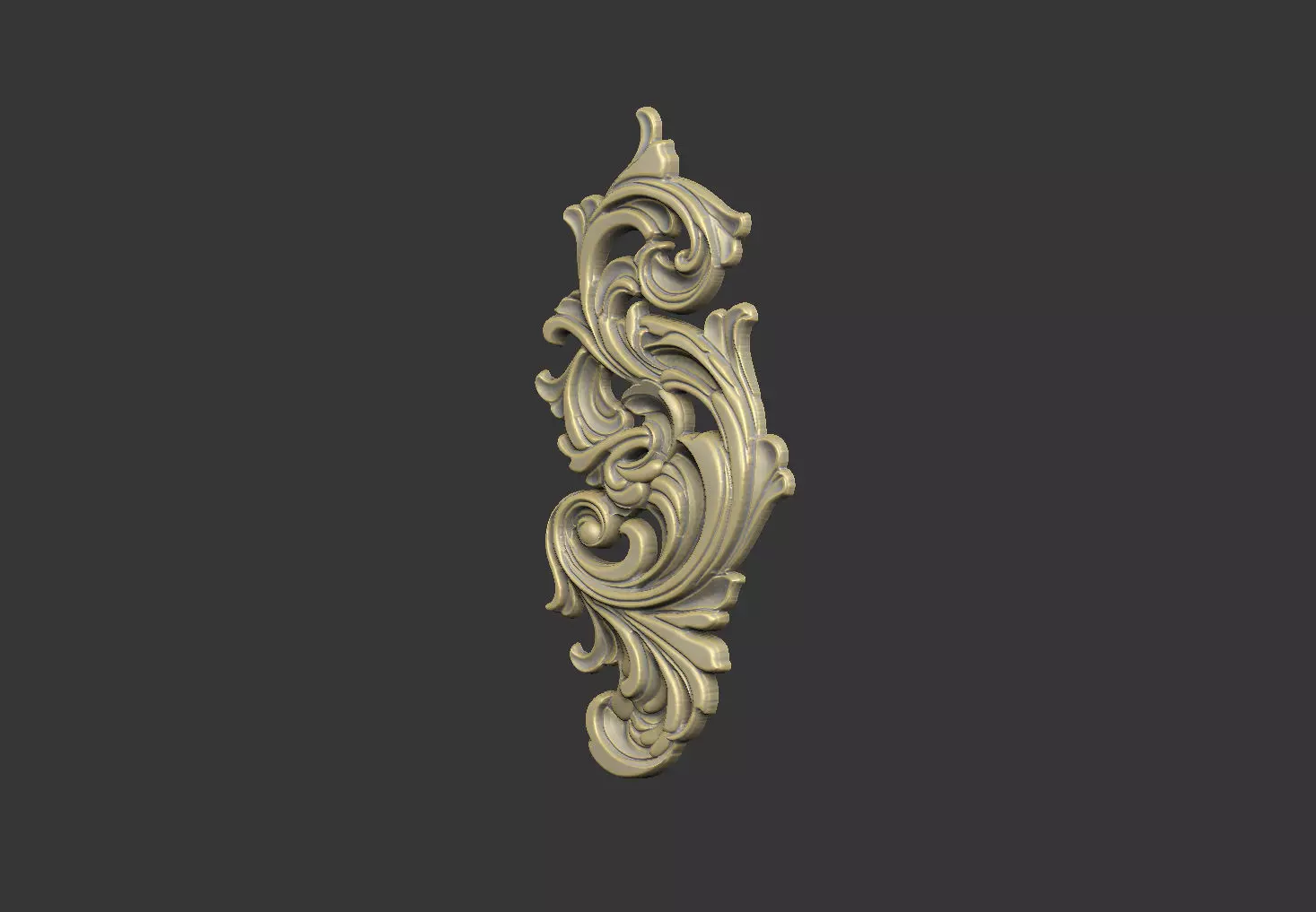 The Gothic Pattern design detail mystery ornate 3D print model_2
