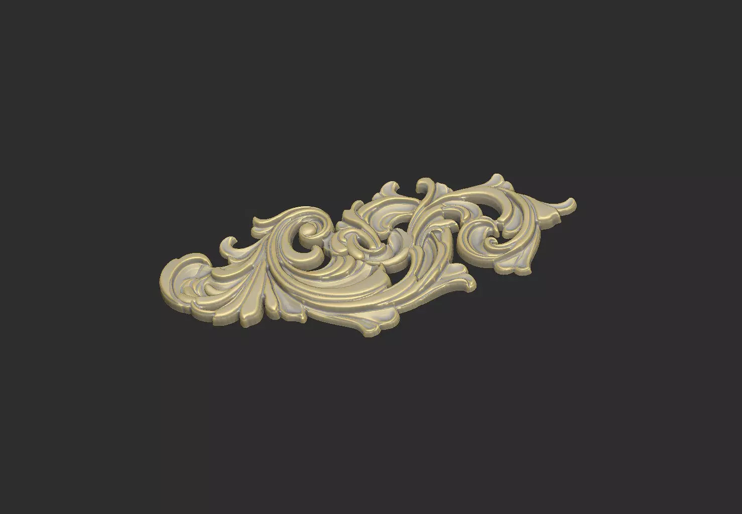 The Gothic Pattern design detail mystery ornate 3D print model_3