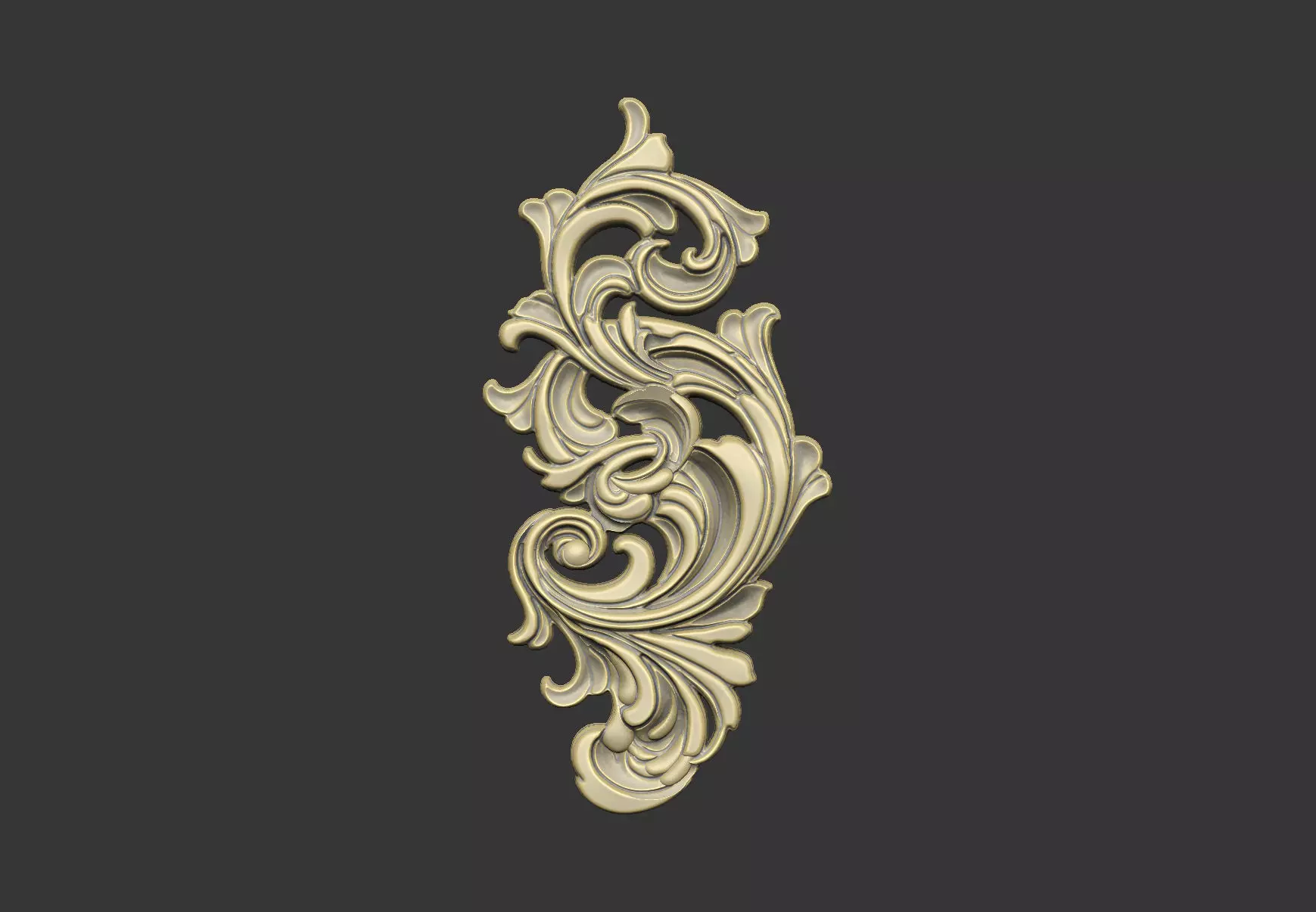 The Gothic Pattern design detail mystery ornate 3D print model_0