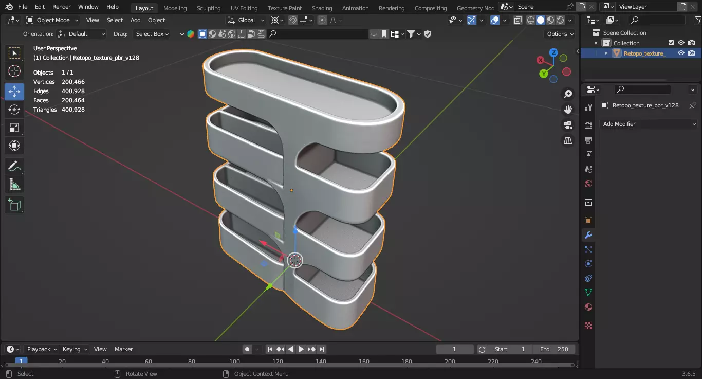 Multi-Tier Premium Tray Organizer 3D print model_4