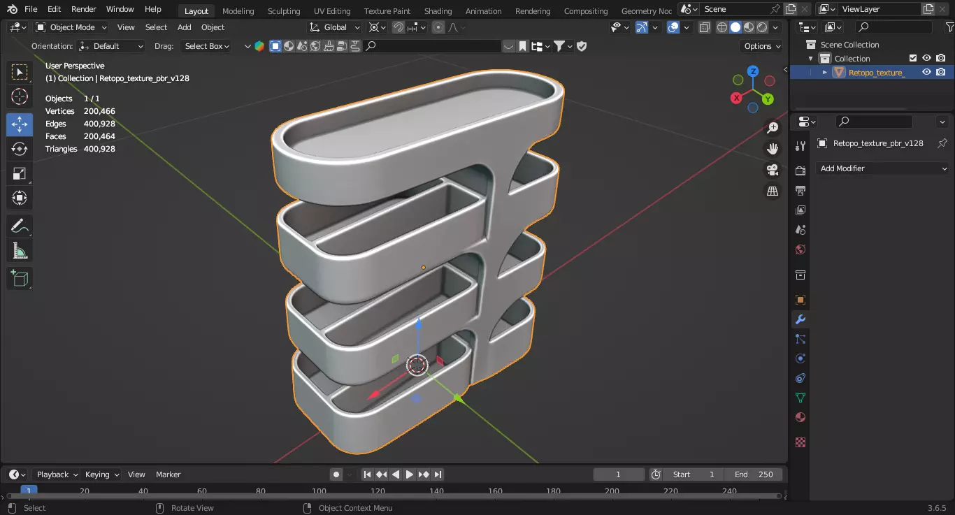 Multi-Tier Premium Tray Organizer 3D print model_3