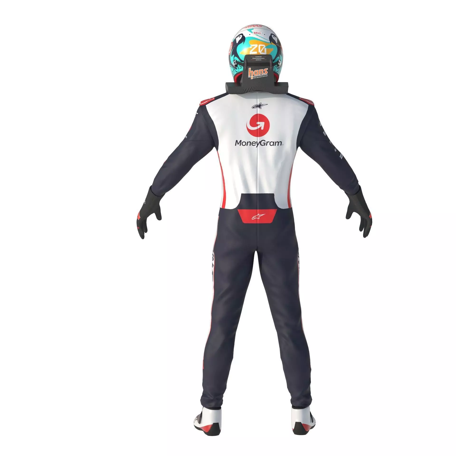 F1 Haas Suits  2024 3D model_5