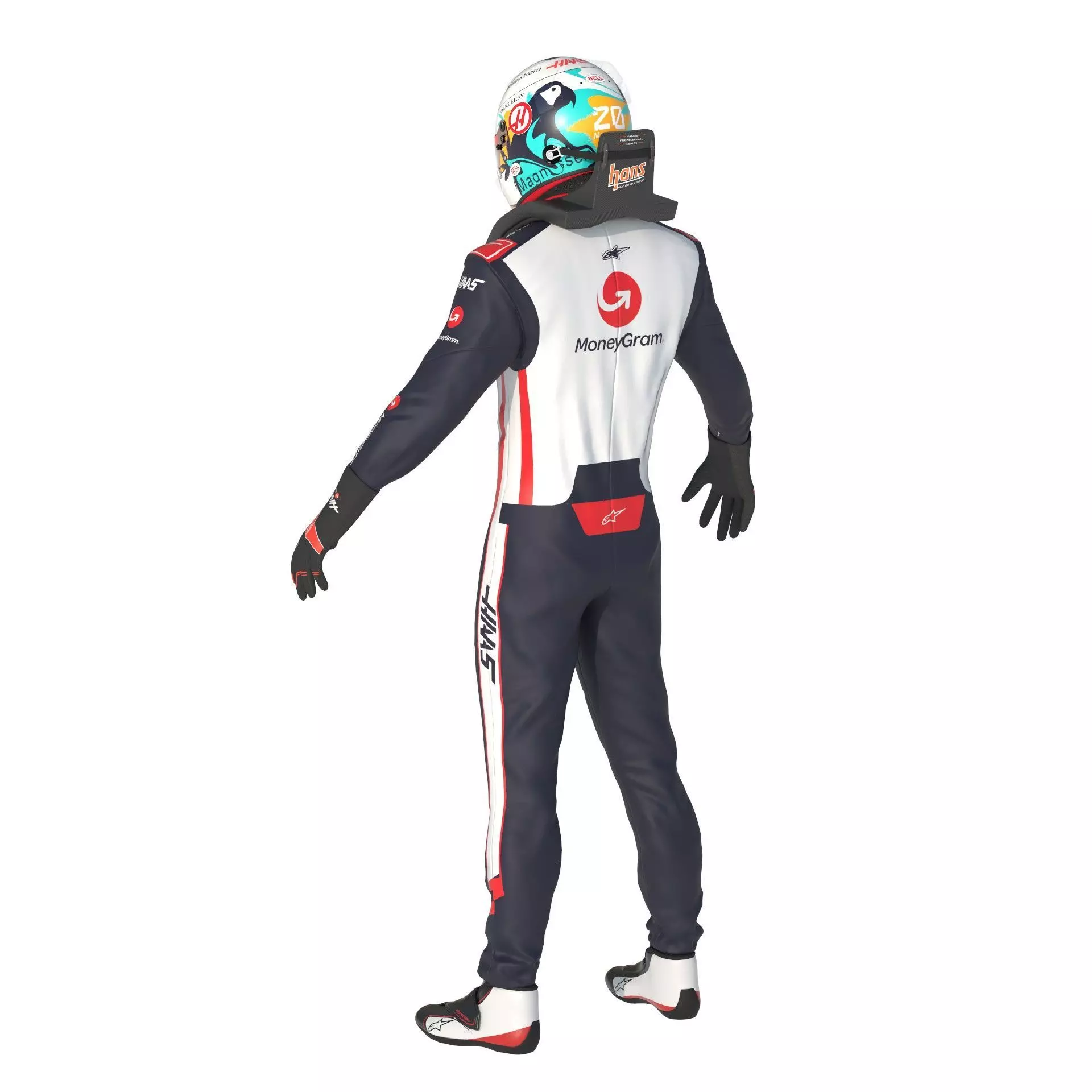 F1 Haas Suits  2024 3D model_4