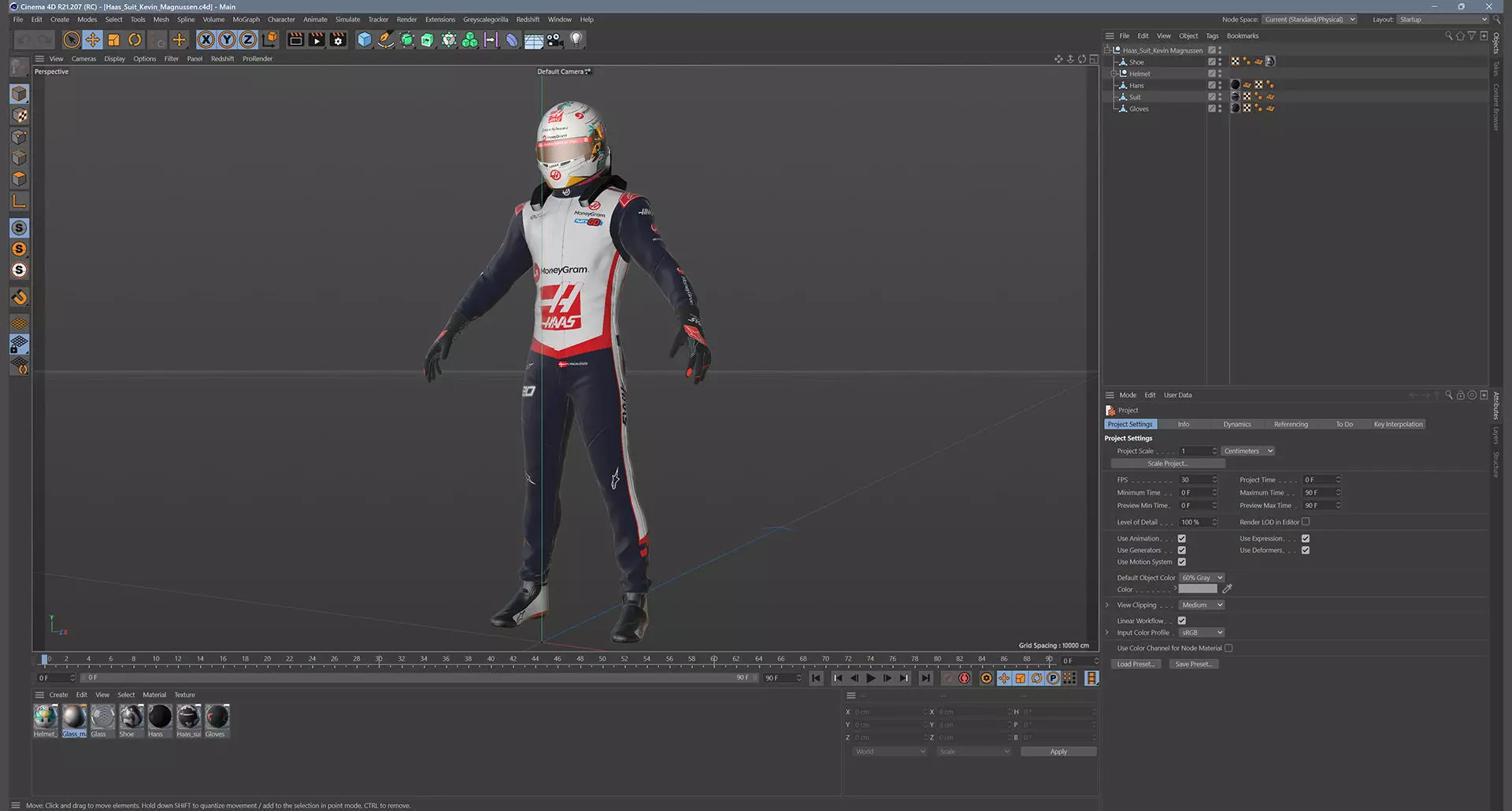 F1 Haas Suits  2024 3D model_18