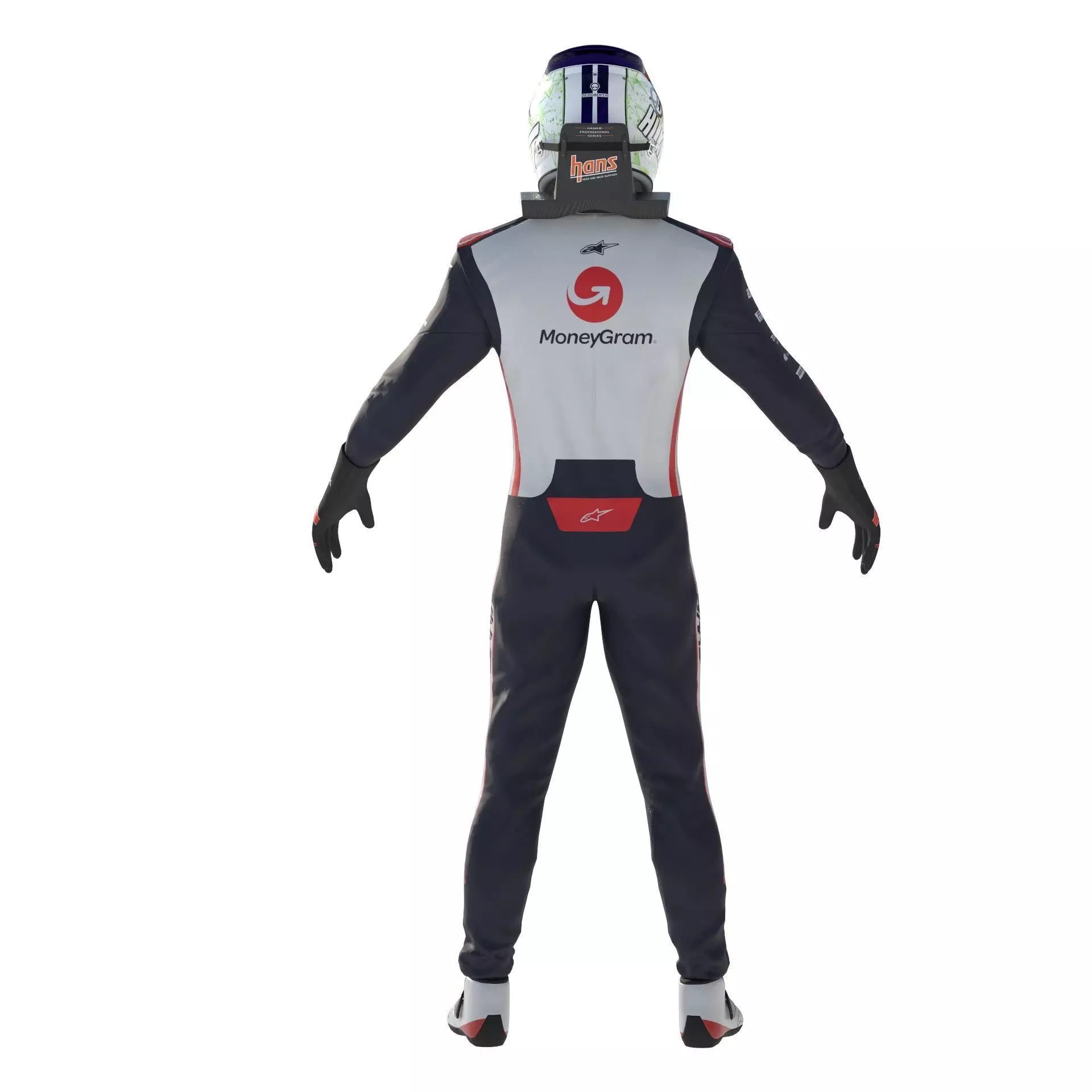 F1 Haas Suits  2024 3D model_12