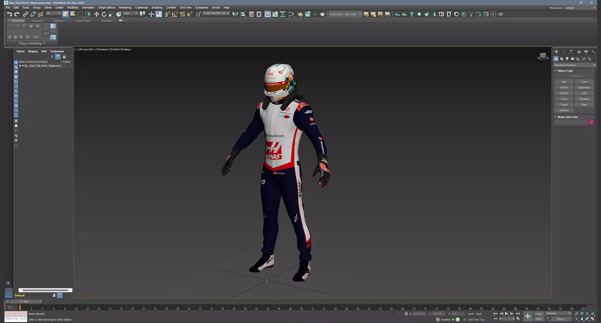 F1 Haas Suits  2024 3D model_20