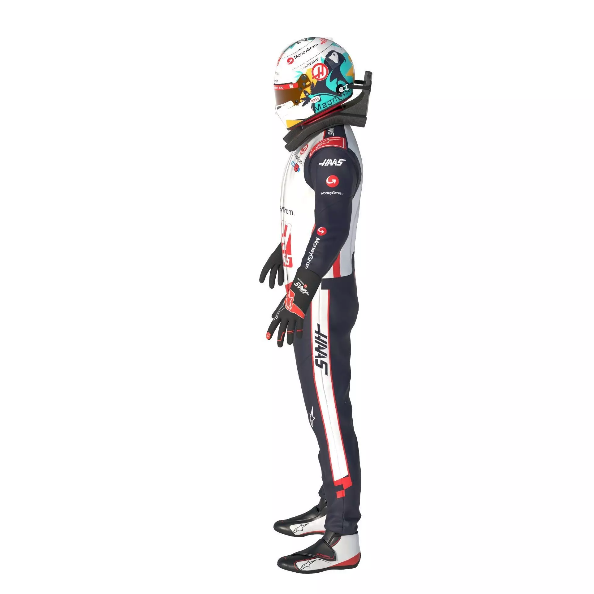 F1 Haas Suits  2024 3D model_3