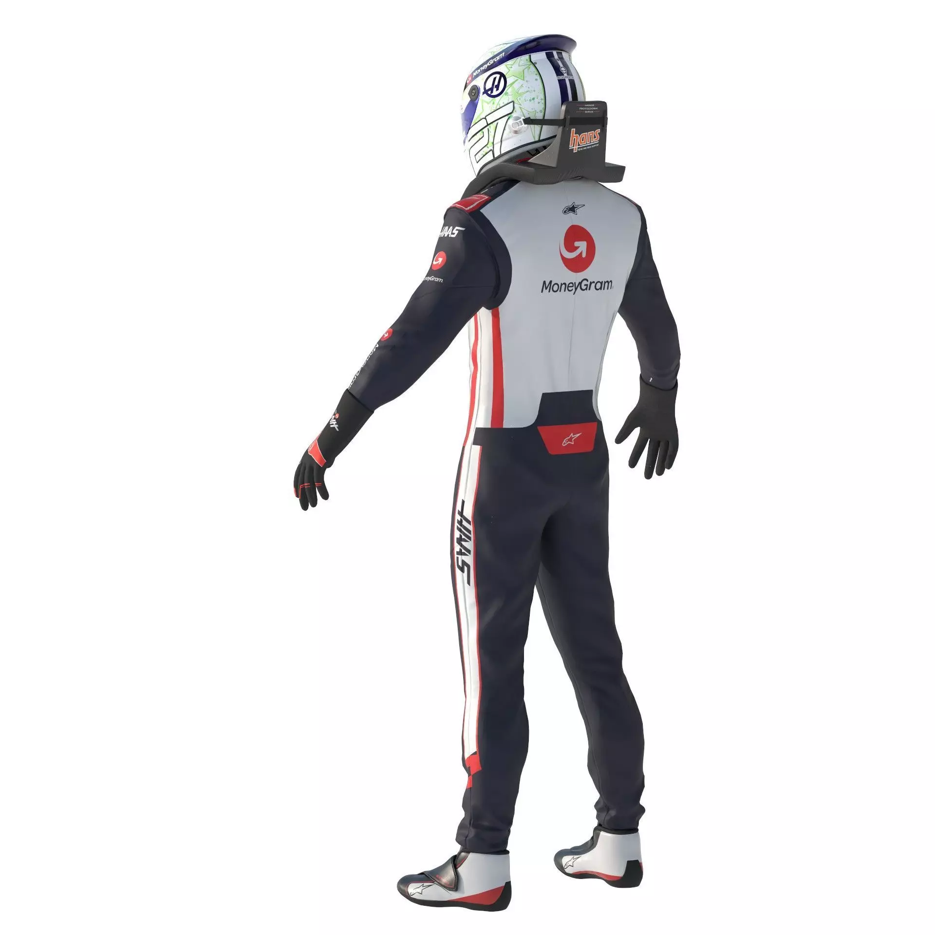 F1 Haas Suits  2024 3D model_13