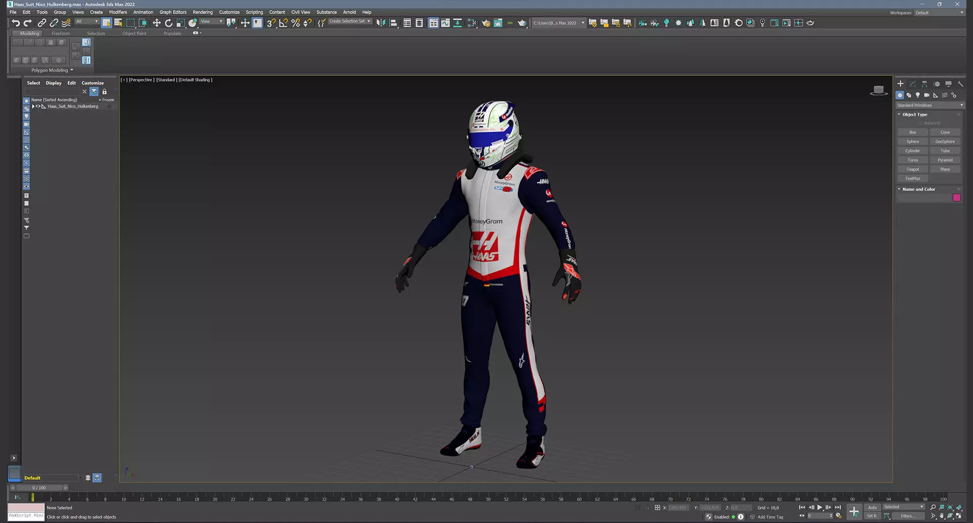 F1 Haas Suits  2024 3D model_21