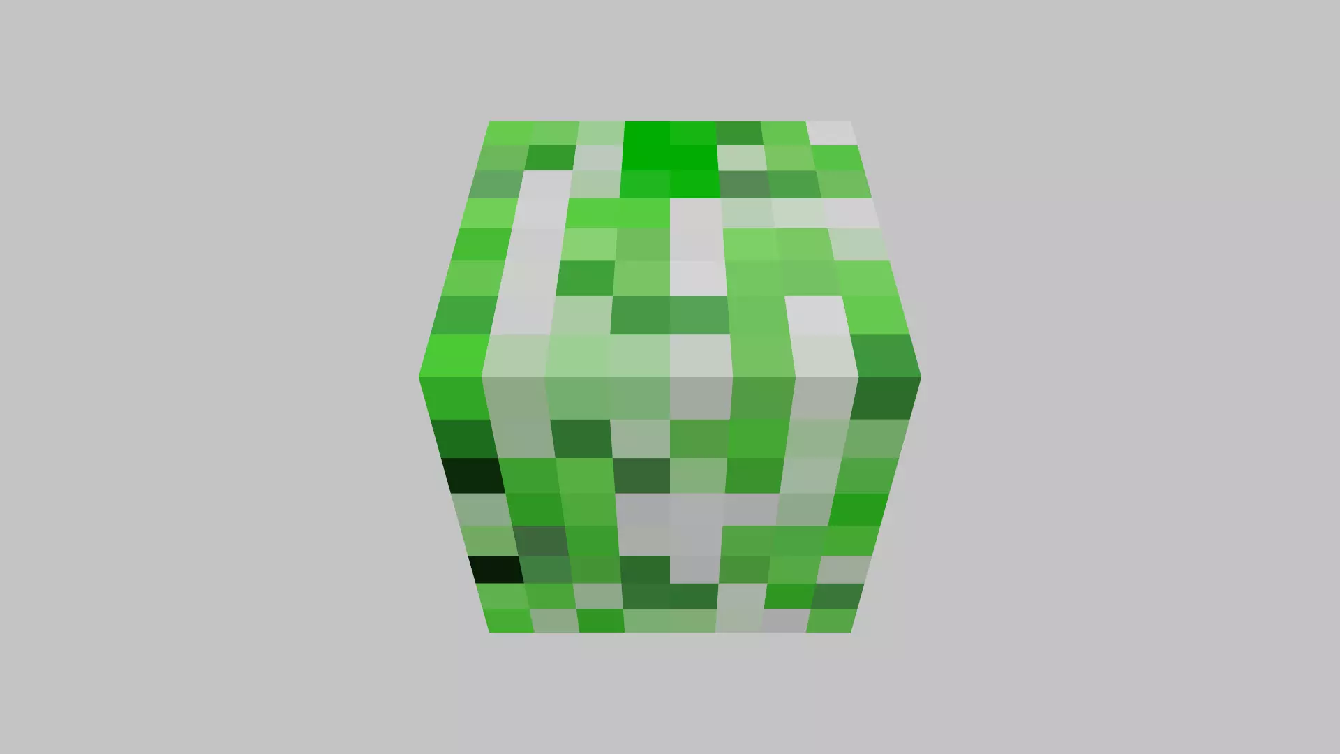 MineCraft creeper head Low-poly 3D model_7