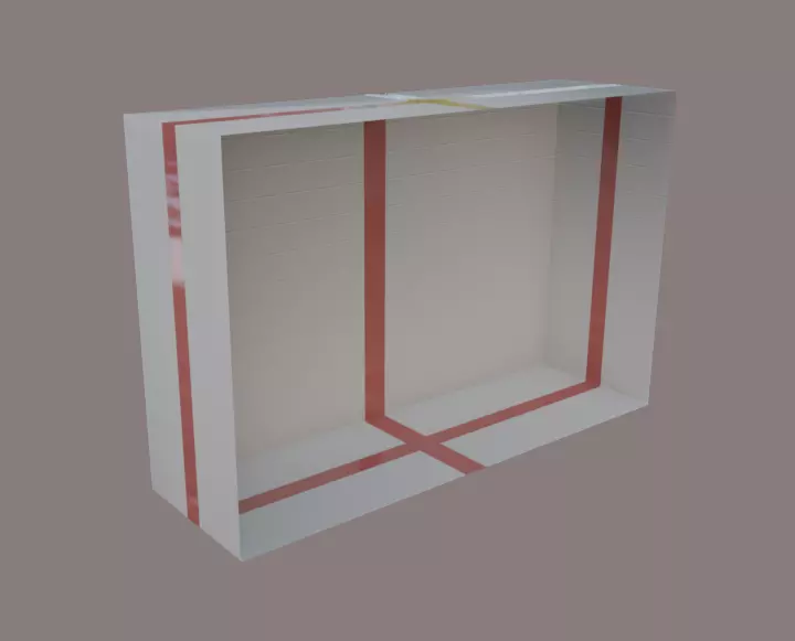 2-5D fighting game training stage-low poly Arena with textures Low-poly 3D model_0