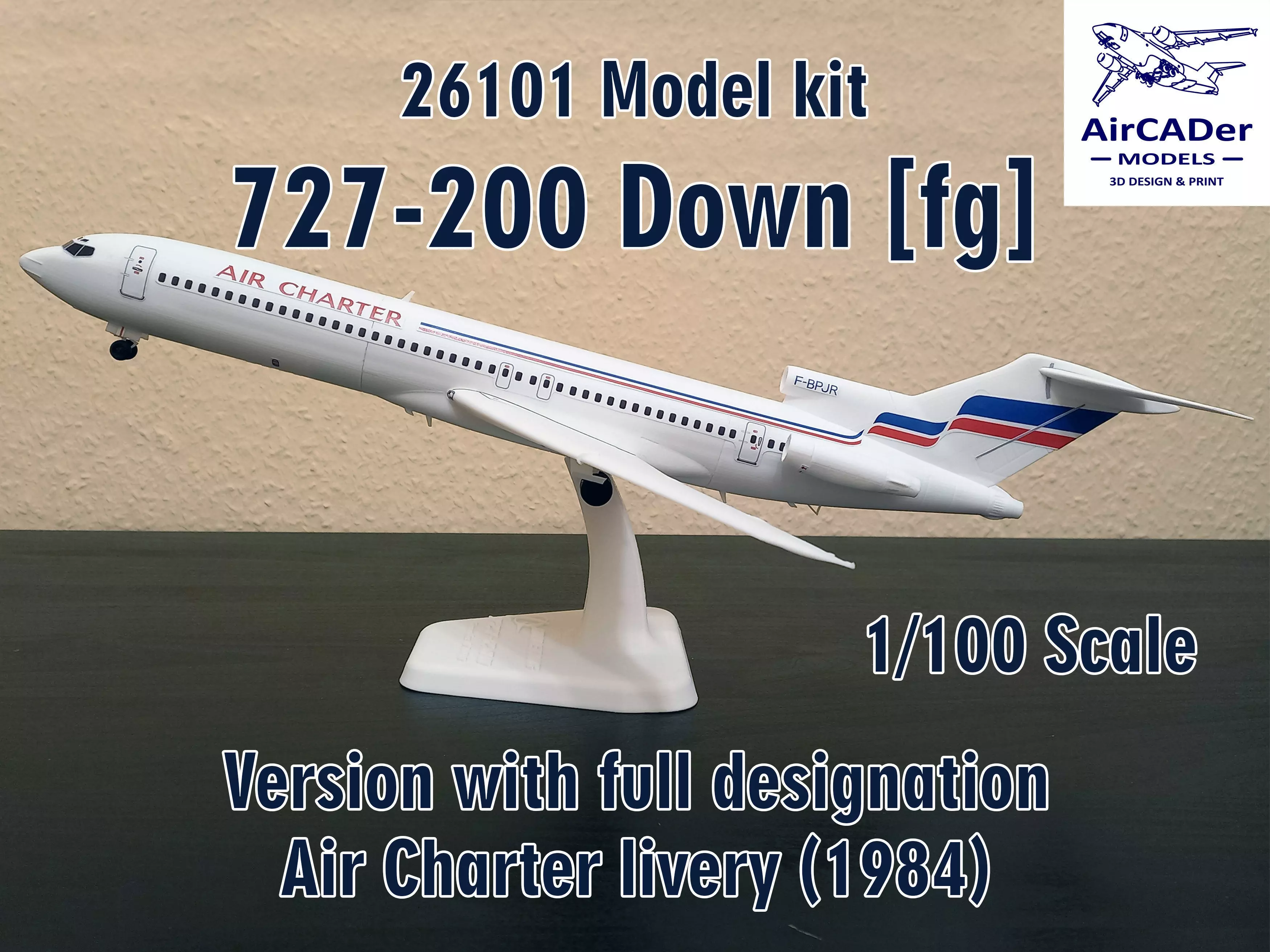 26101 Model kit Boeing 727-200 Down fg 3D print model_0