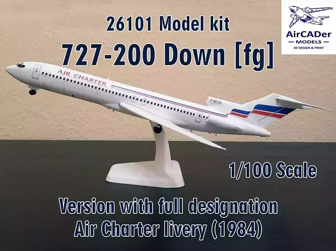 26101 Model kit Boeing 727-200 Down fg