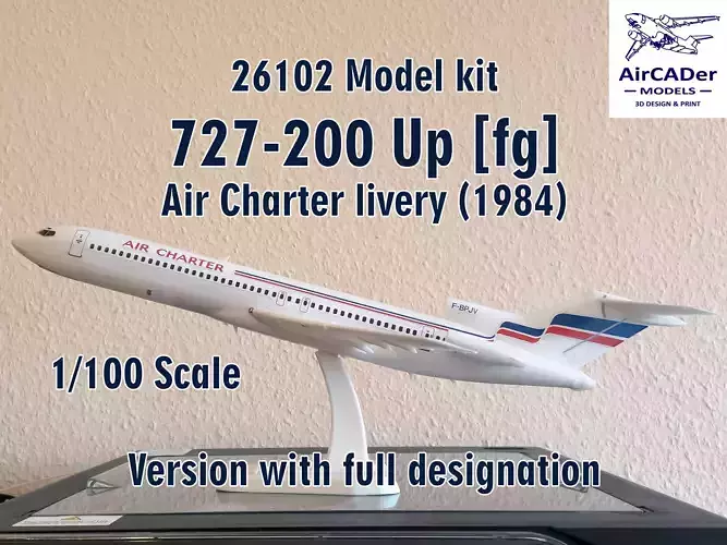26102 Model kit Boeing 727-200 Up fg 3D print model