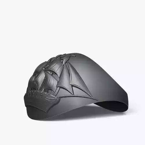 Door Stopper with Sailing Ship Decoration 3D print model