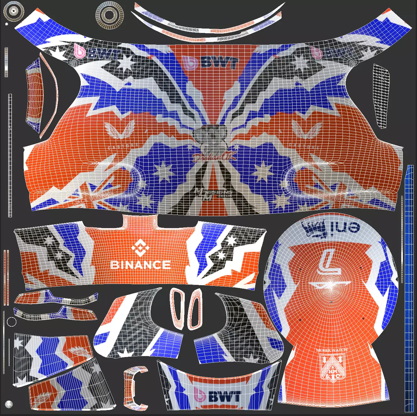 F1 Jack Doohan Helmet 2025 3D model_14