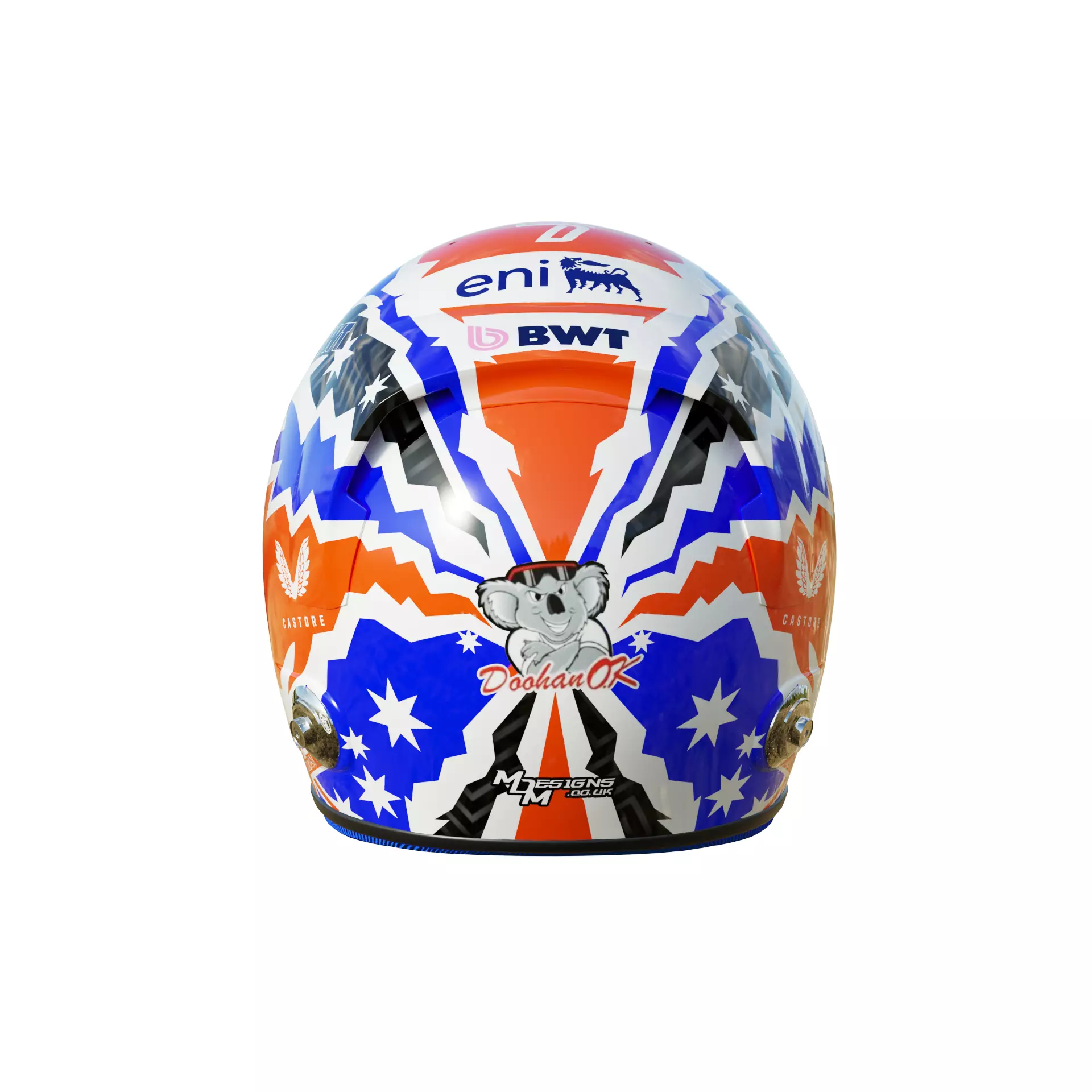 F1 Jack Doohan Helmet 2025 3D model_7
