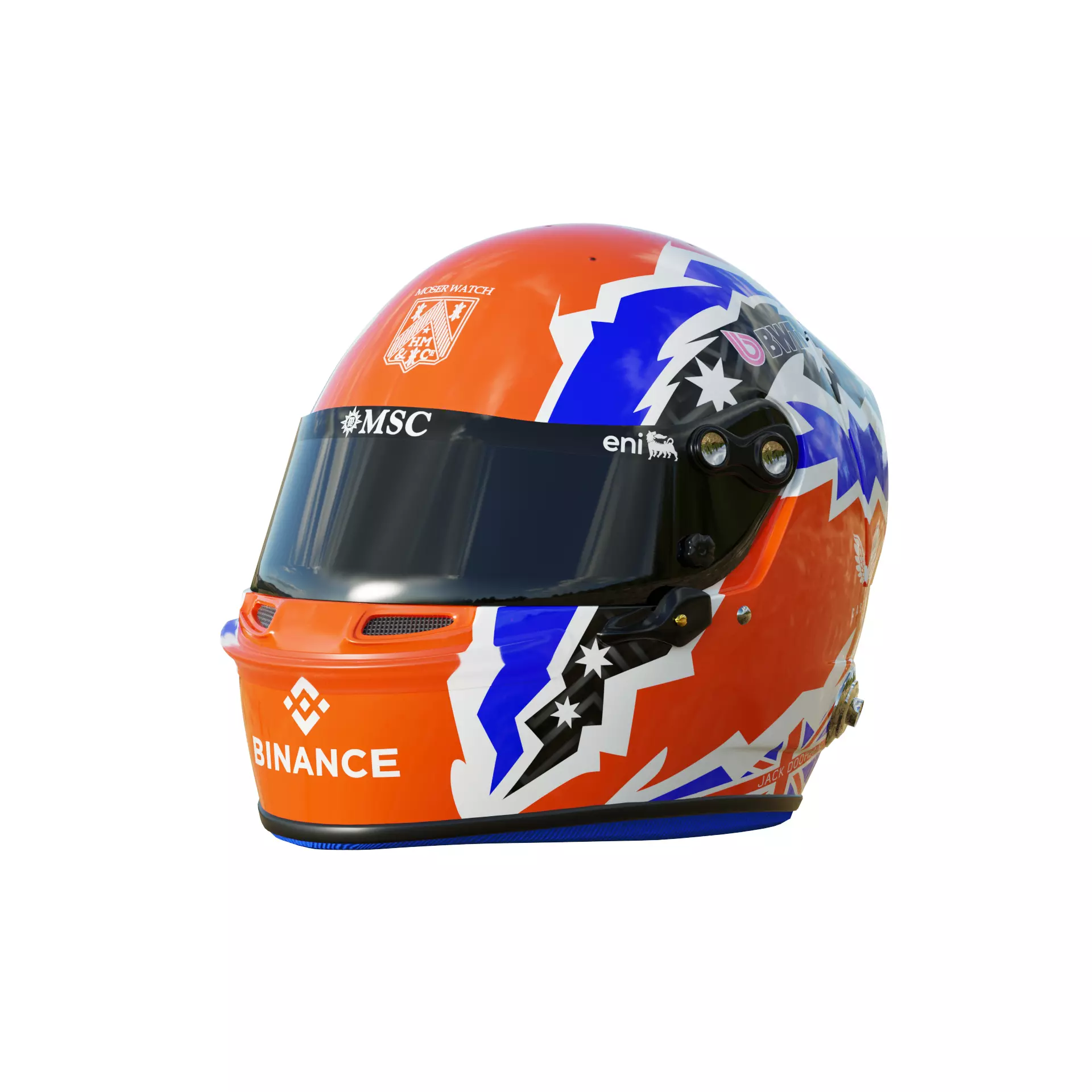 F1 Jack Doohan Helmet 2025 3D model_1