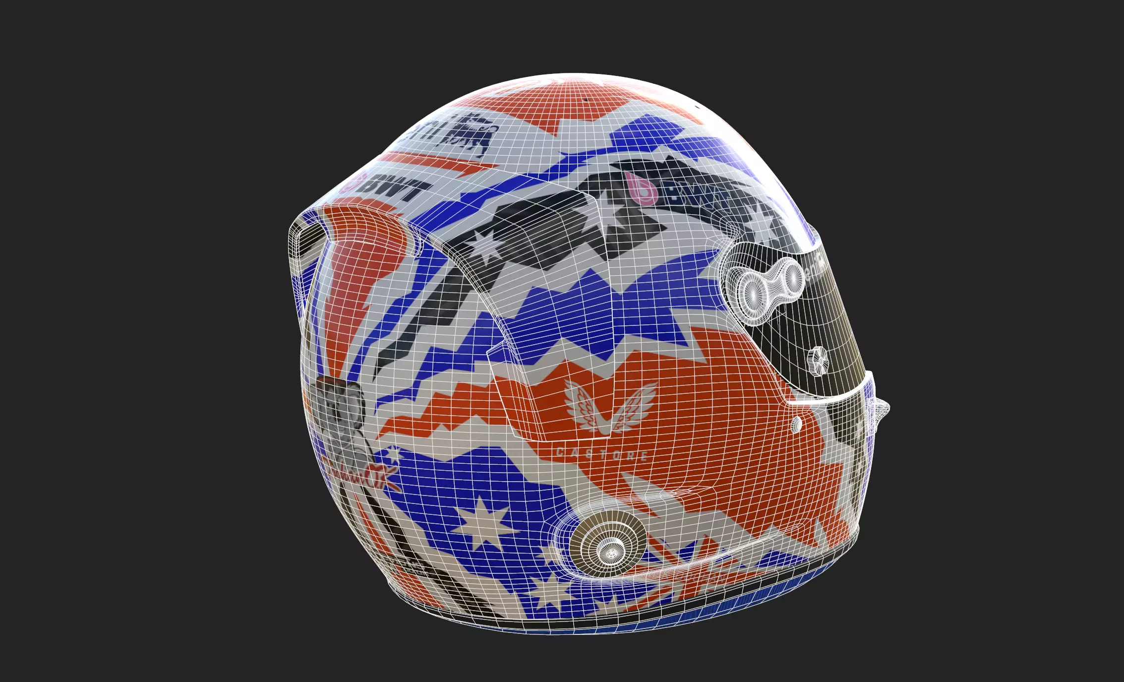 F1 Jack Doohan Helmet 2025 3D model_13