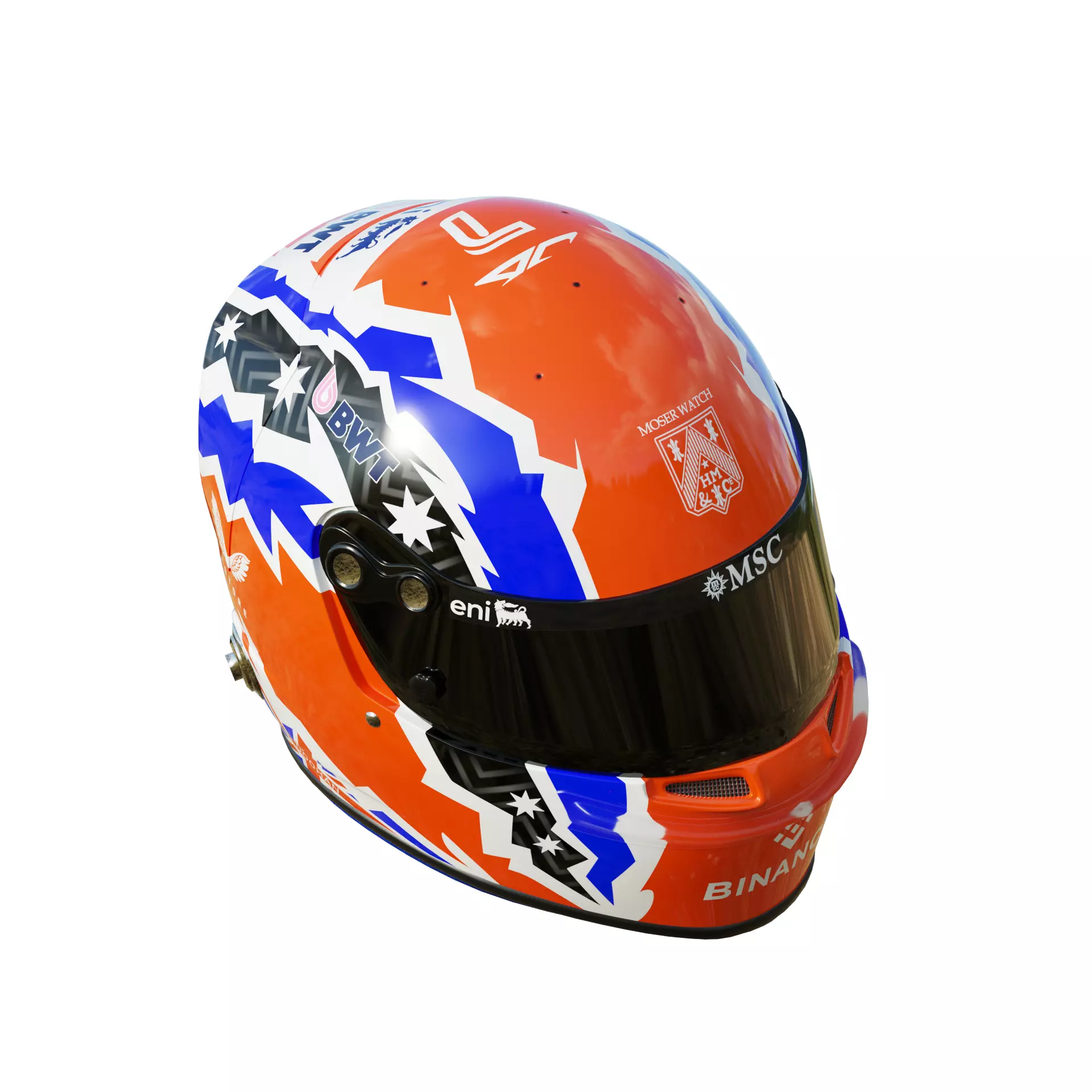 F1 Jack Doohan Helmet 2025 3D model_10