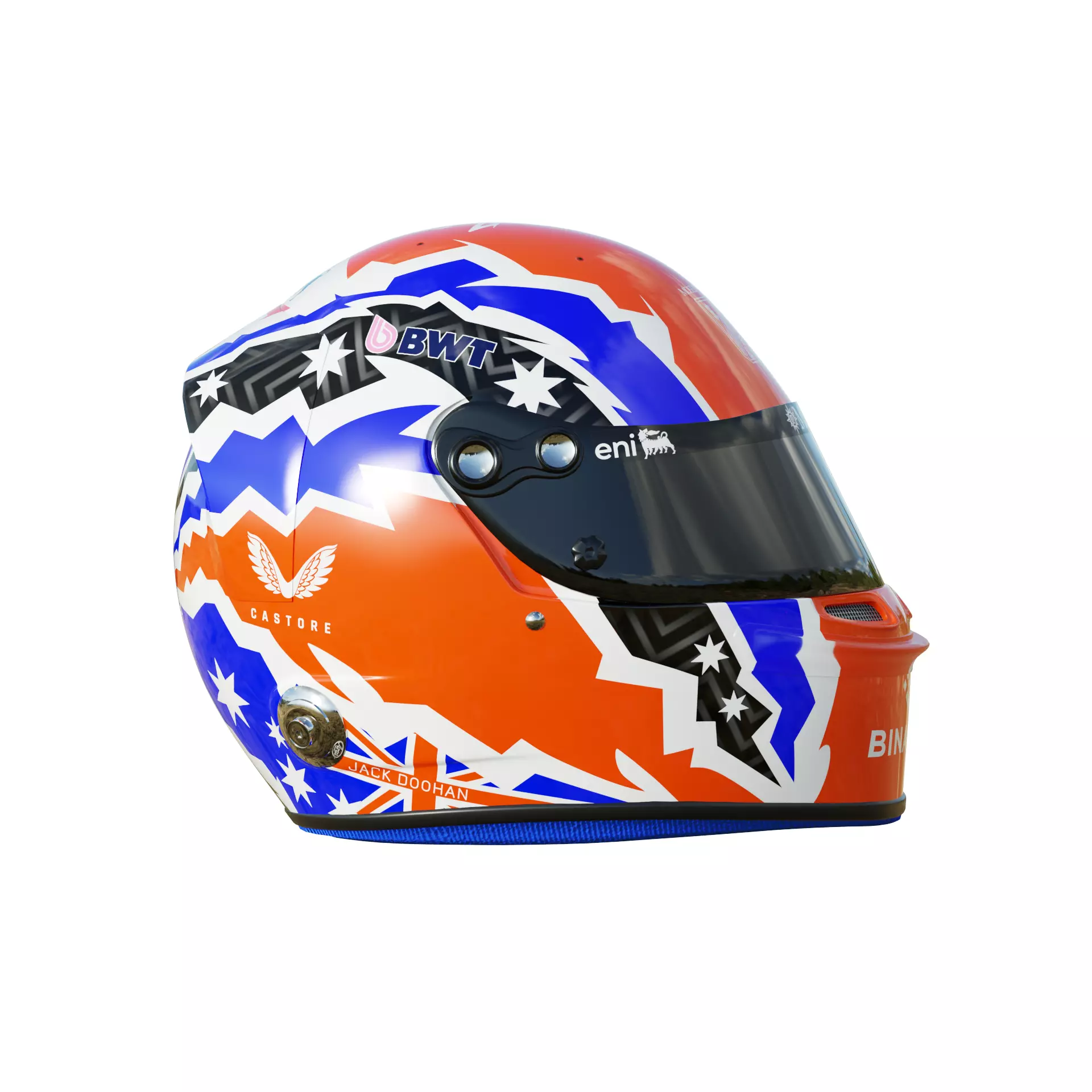 F1 Jack Doohan Helmet 2025 3D model_5