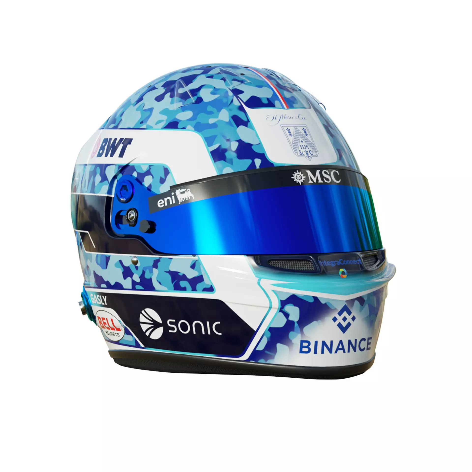 F1 Pierre Gasly Helmet 2025 3D model_7