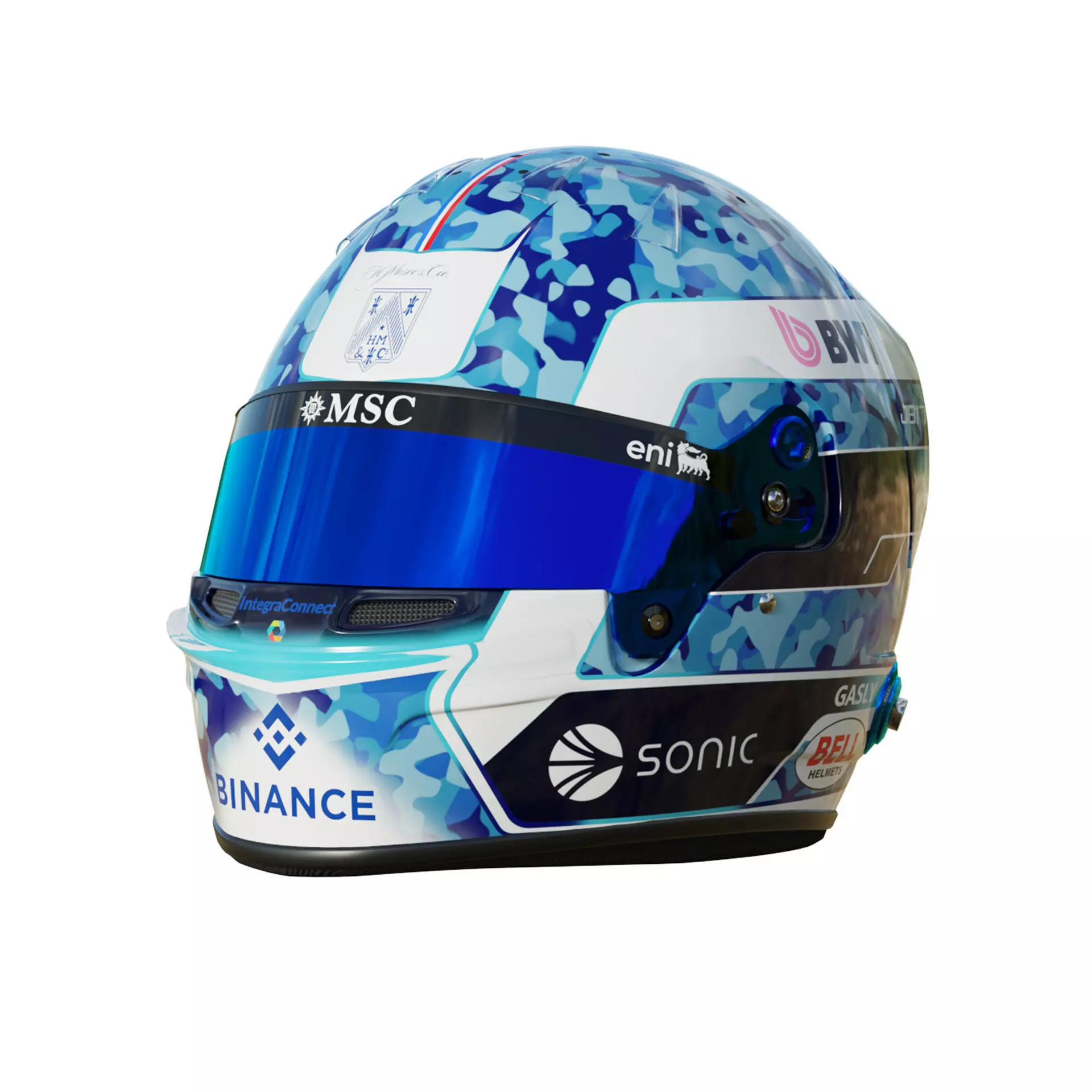 F1 Pierre Gasly Helmet 2025 3D model_1