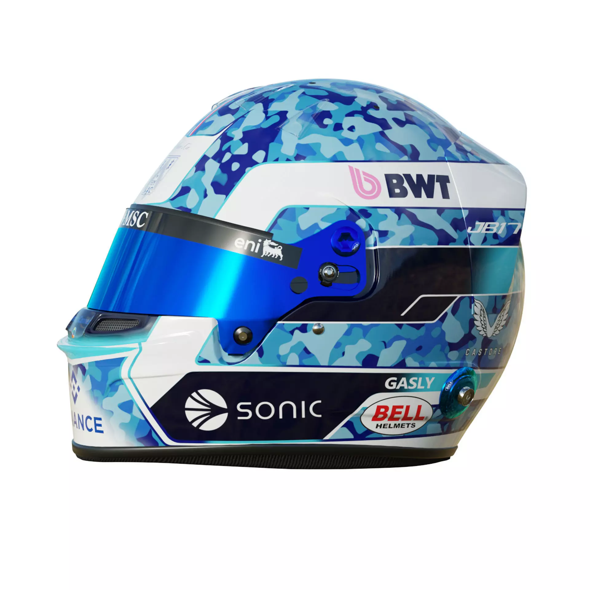 F1 Pierre Gasly Helmet 2025 3D model_2