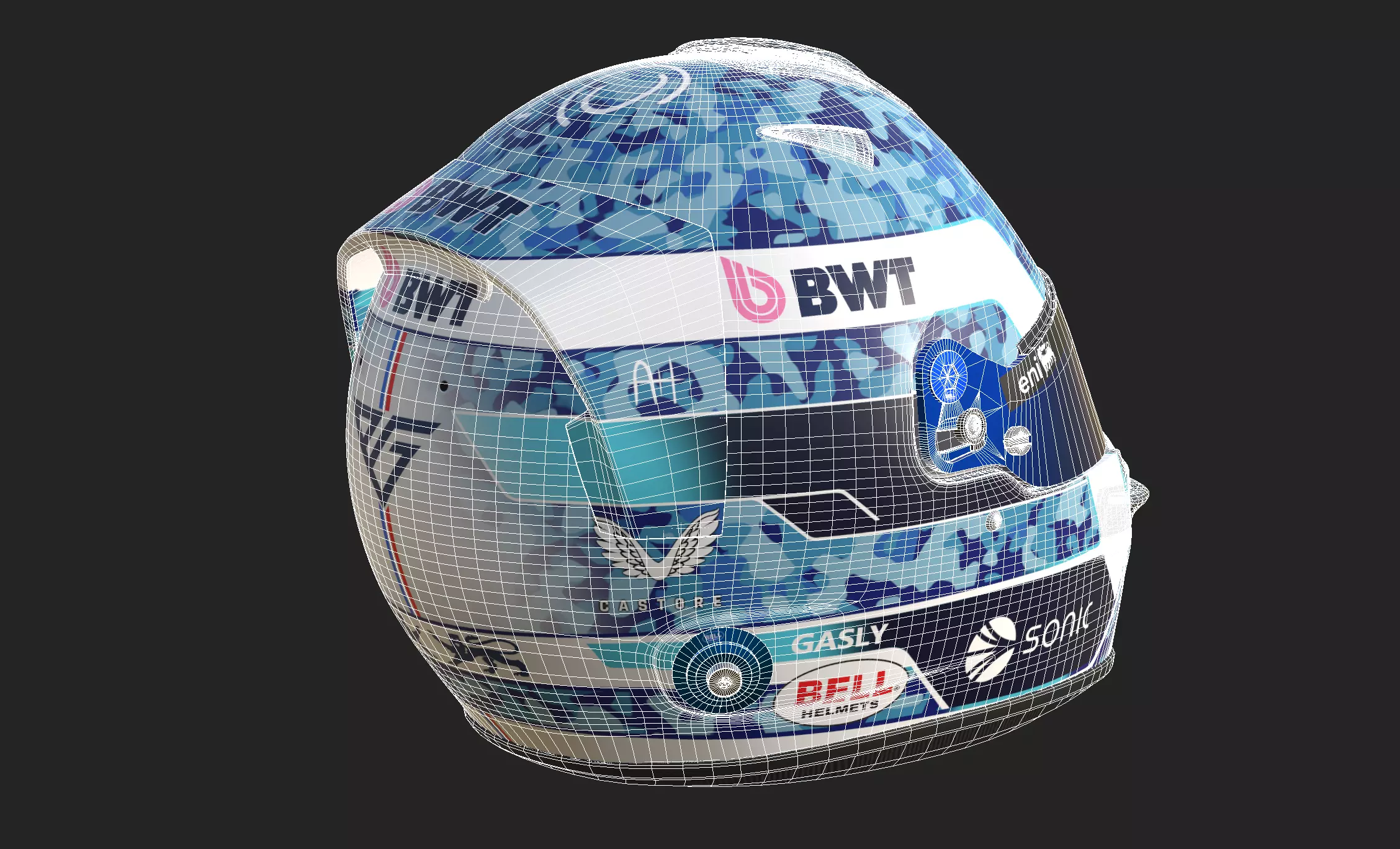 F1 Pierre Gasly Helmet 2025 3D model_15