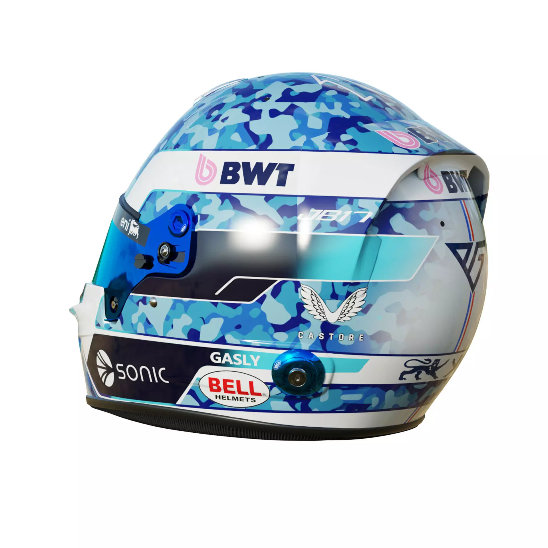 F1 Pierre Gasly Helmet 2025 3D model_3