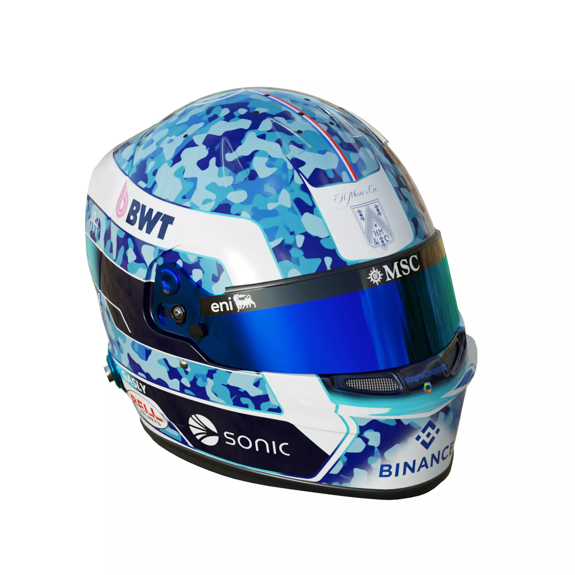 F1 Pierre Gasly Helmet 2025 3D model_12