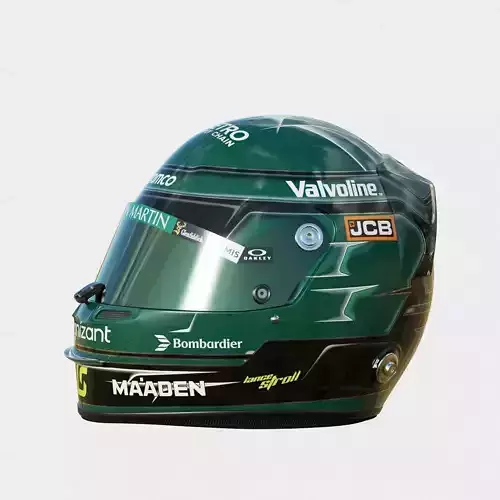 F1 Lance Stroll Helmet 2025 3D model 3