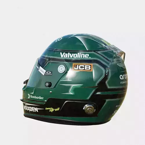 F1 Lance Stroll Helmet 2025 3D model 4