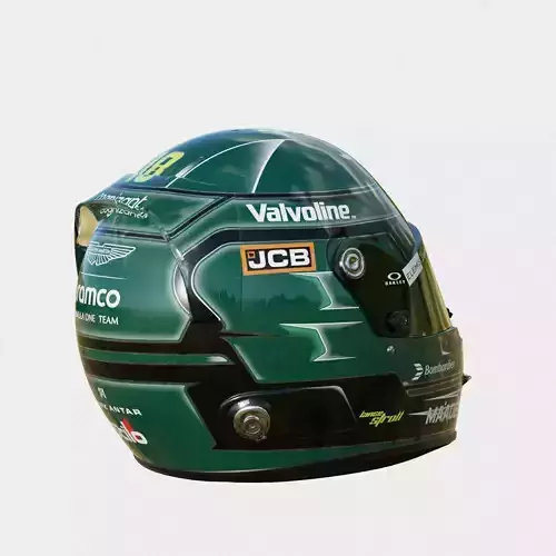 F1 Lance Stroll Helmet 2025 3D model 6