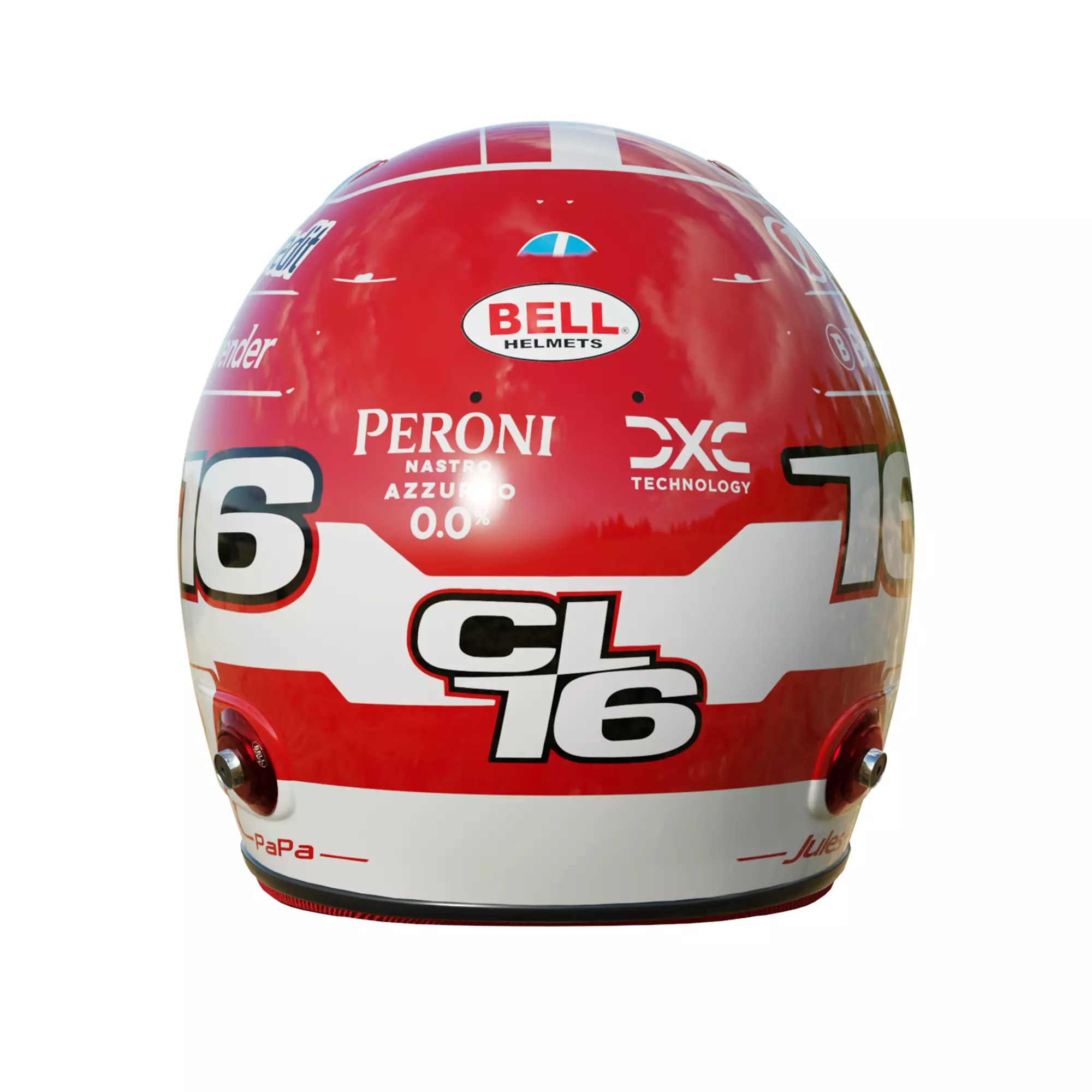 F1 Charles Leclerc Helmet 2025 3D model_4