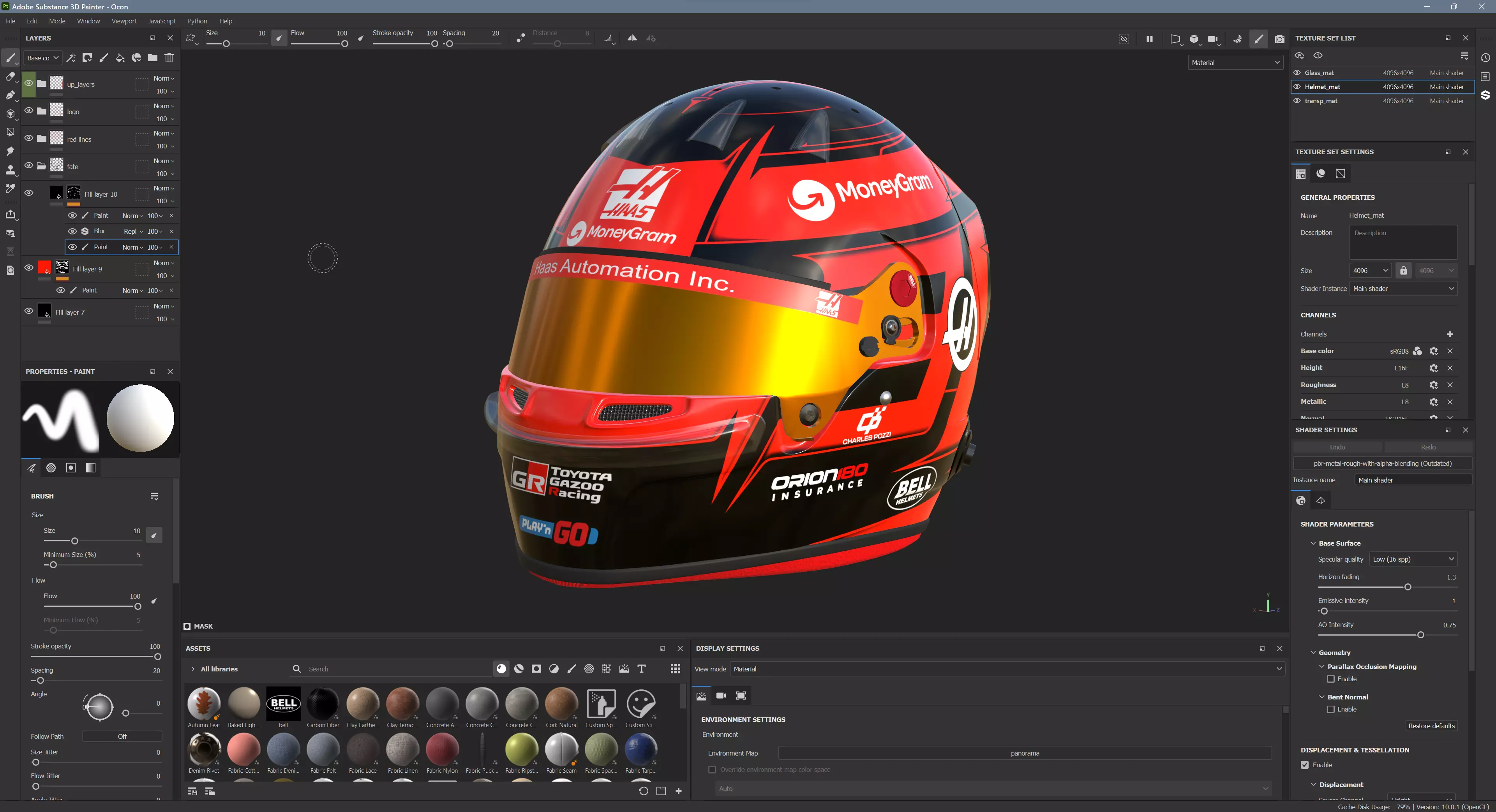 F1 Esteban Ocon Helmet 2025  3D model_13
