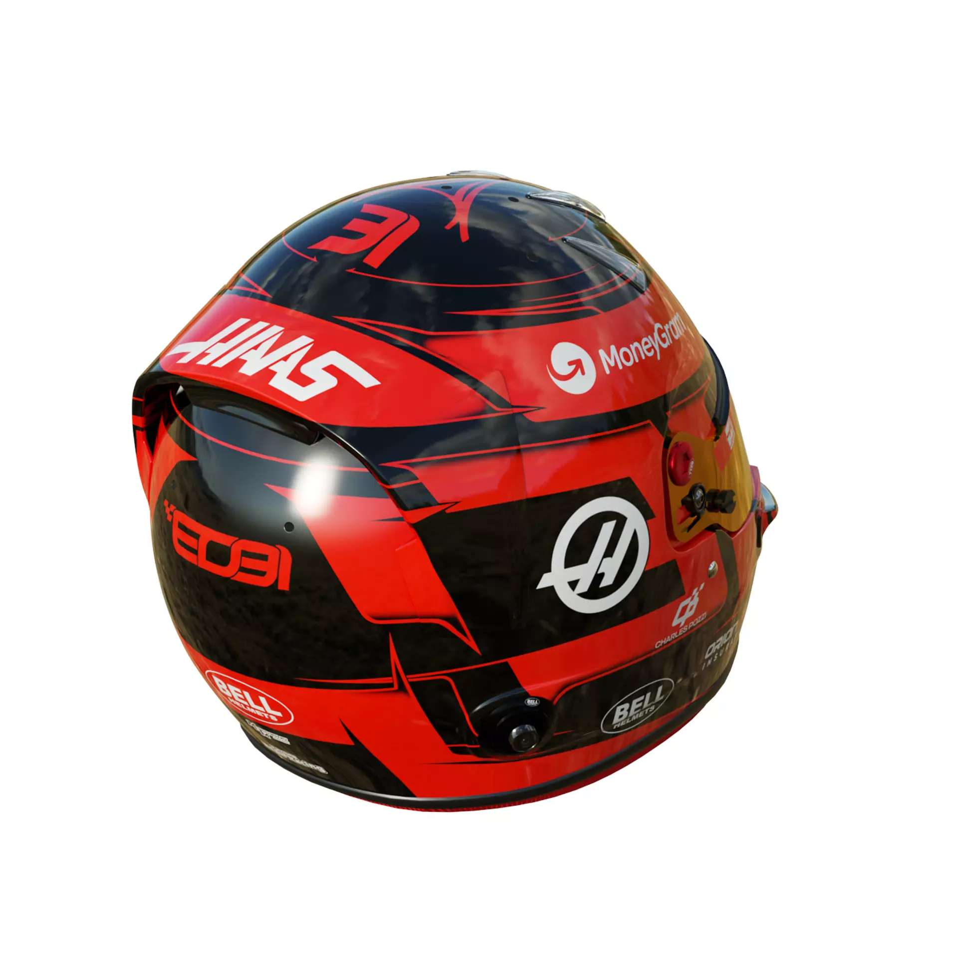 F1 Esteban Ocon Helmet 2025  3D model_11