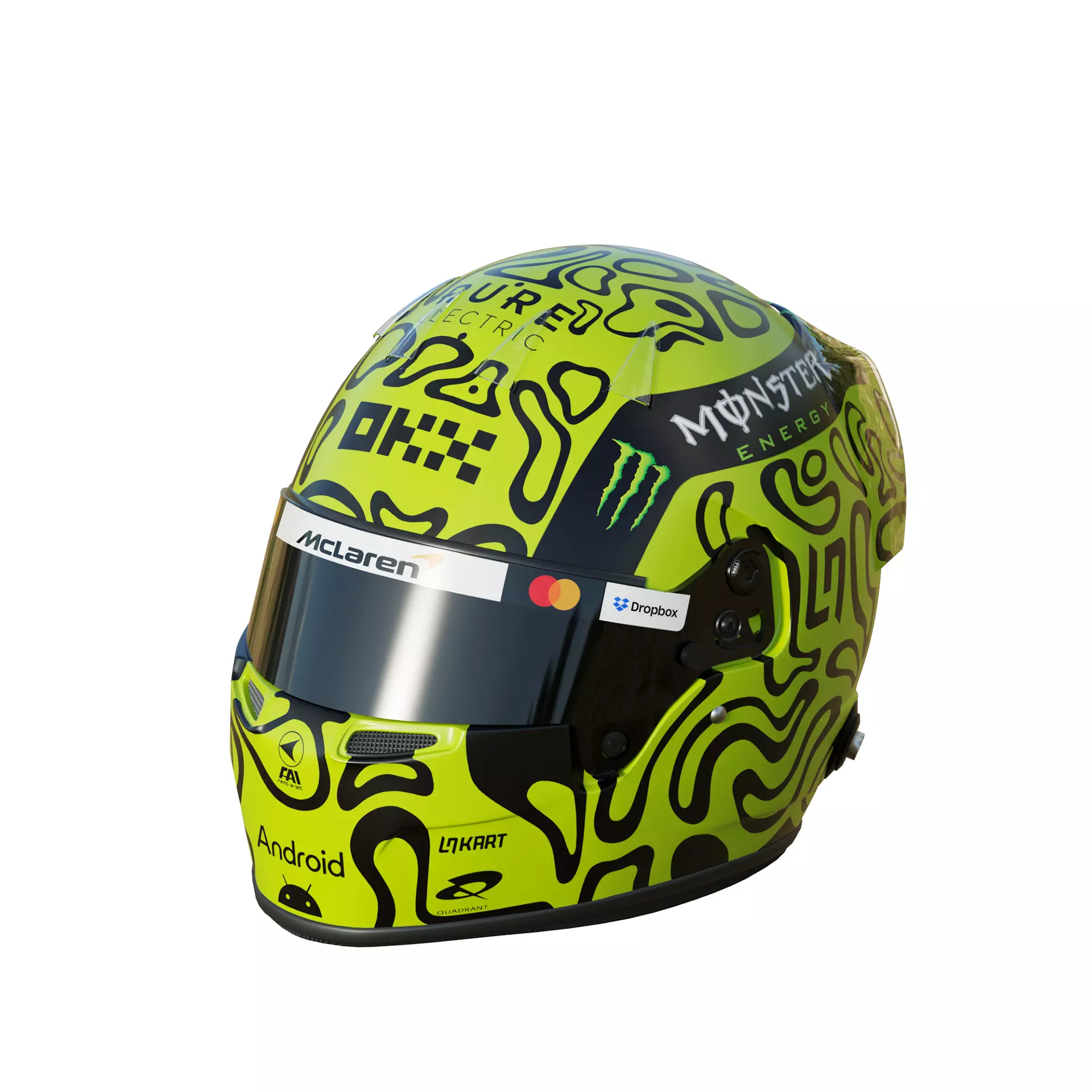 F1 Lando Norris Helmet 2025 3D model_9