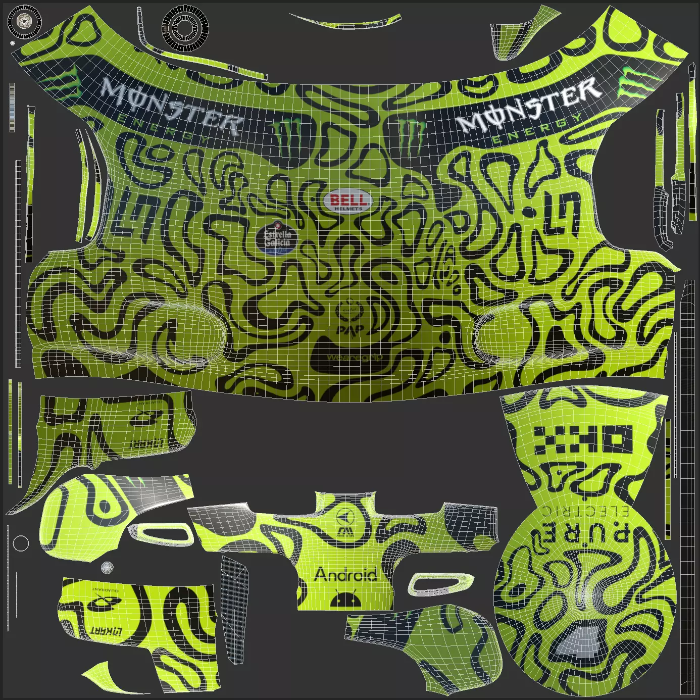 F1 Lando Norris Helmet 2025 3D model_16