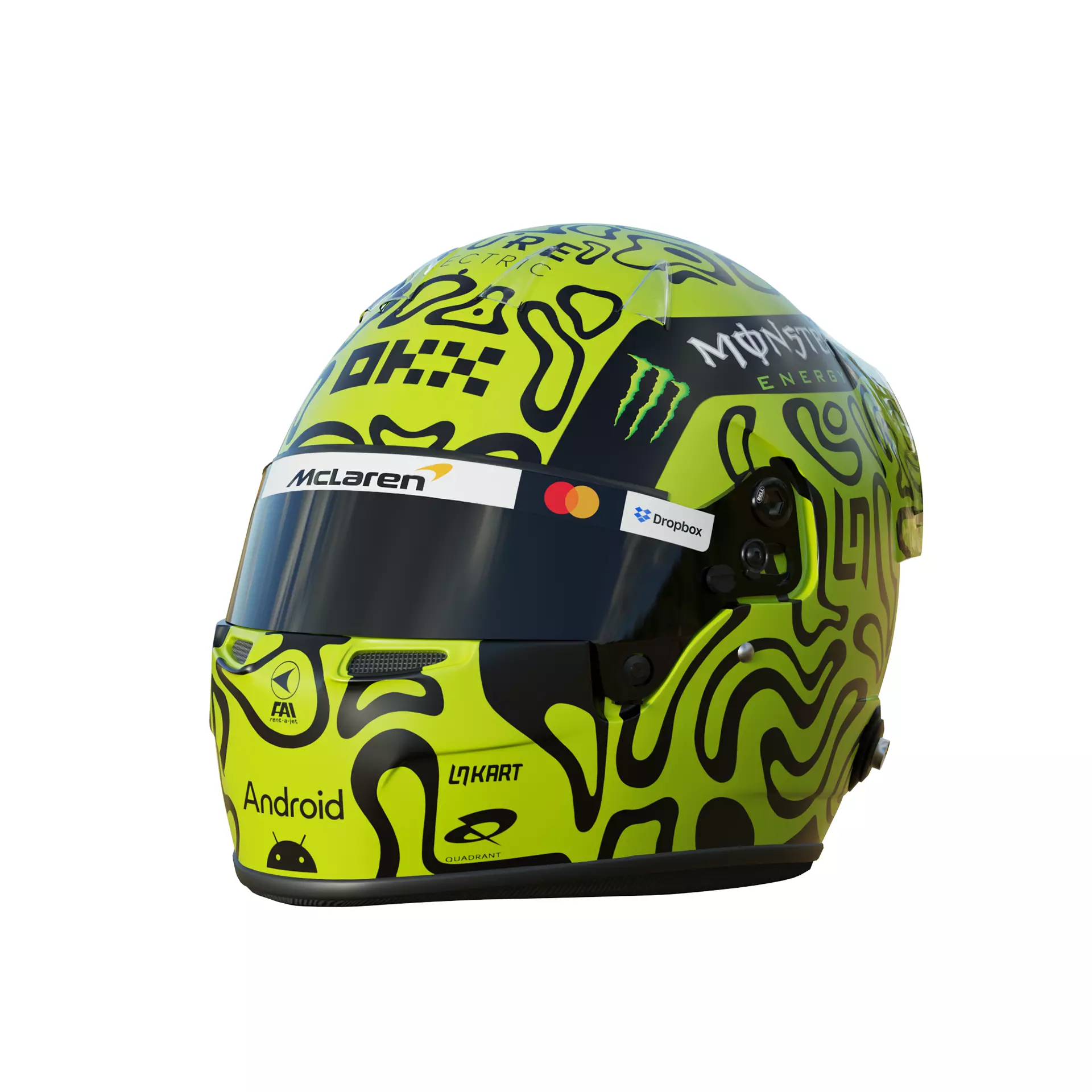 F1 Lando Norris Helmet 2025 3D model_1