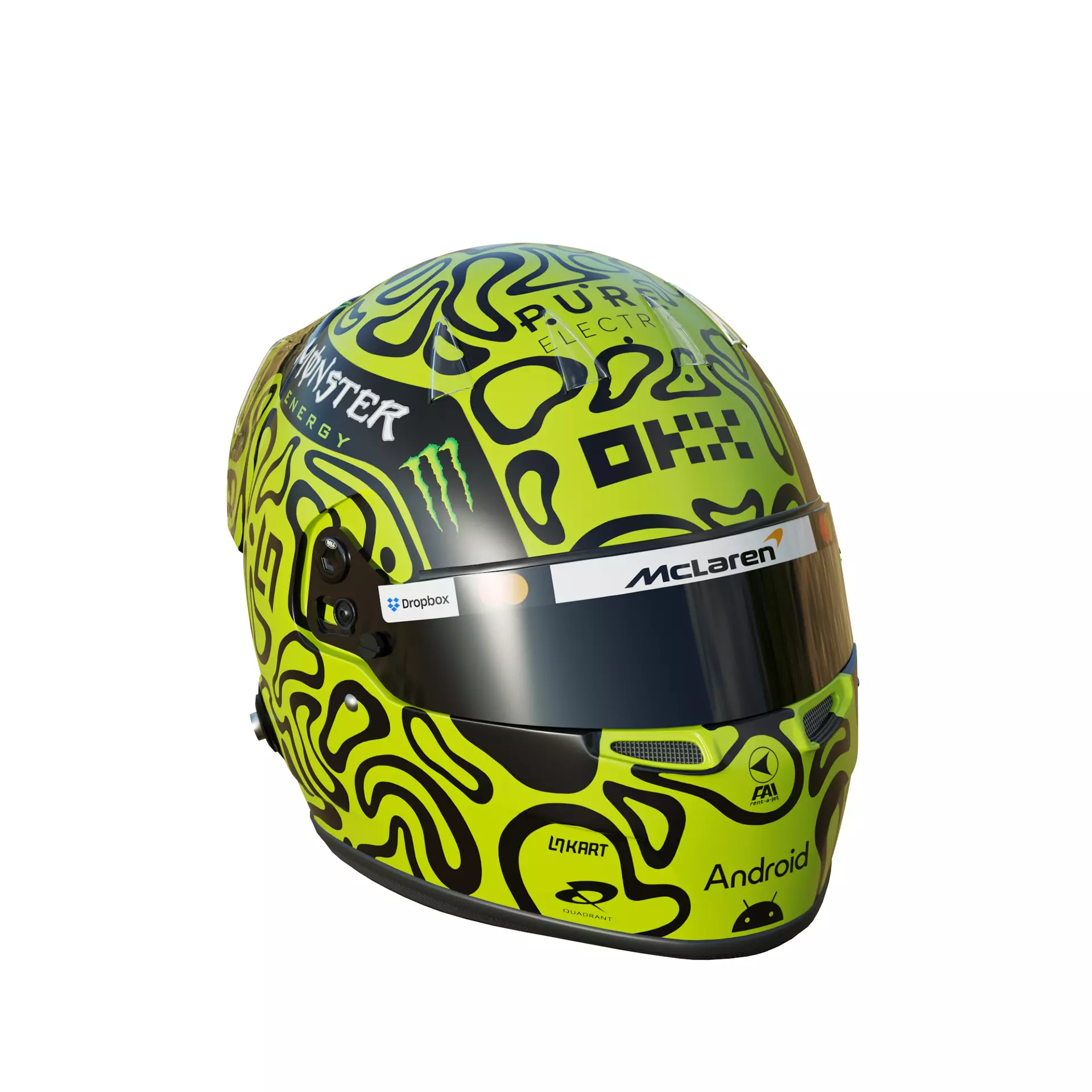 F1 Lando Norris Helmet 2025 3D model_12