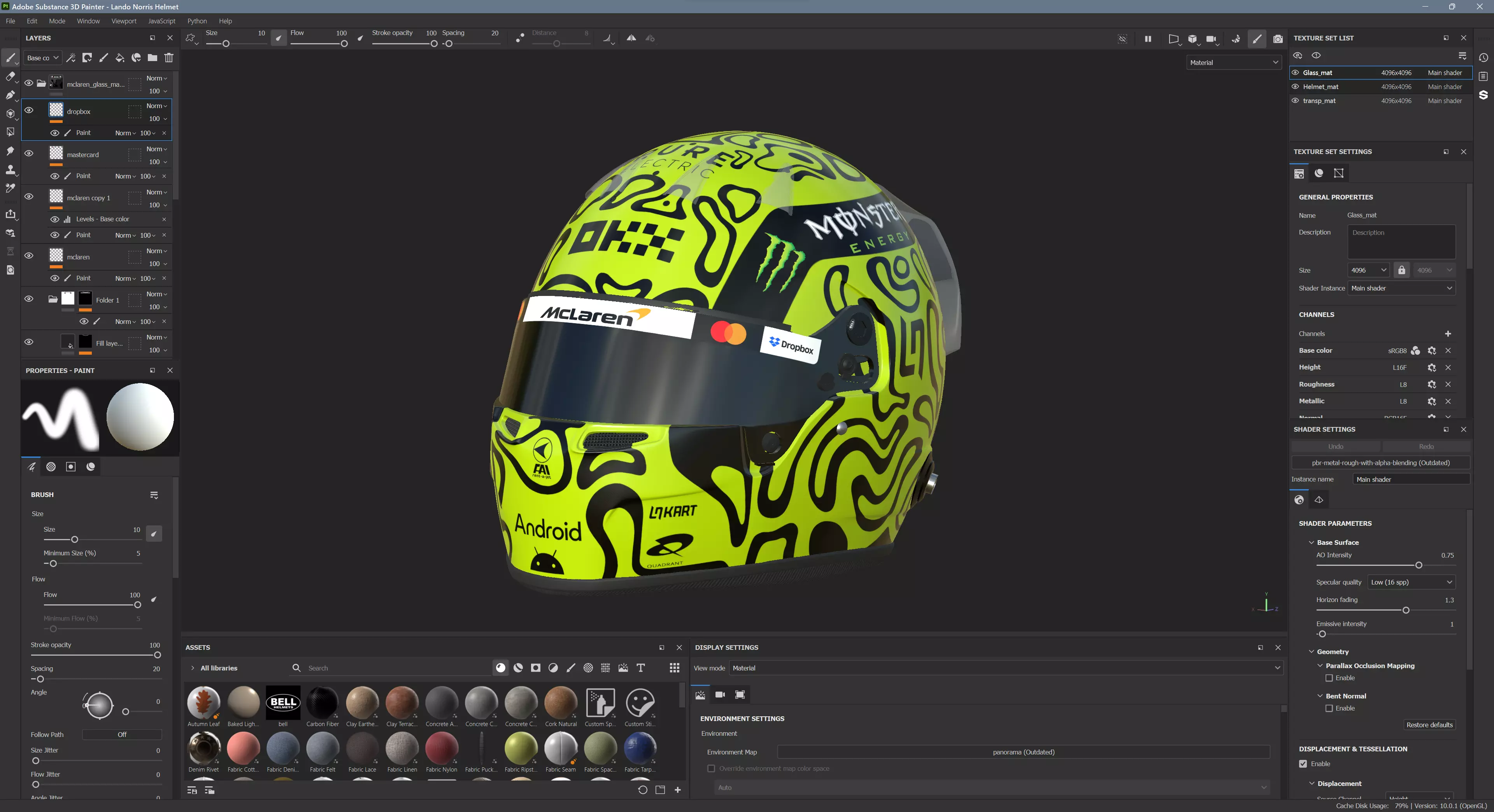F1 Lando Norris Helmet 2025 3D model_13