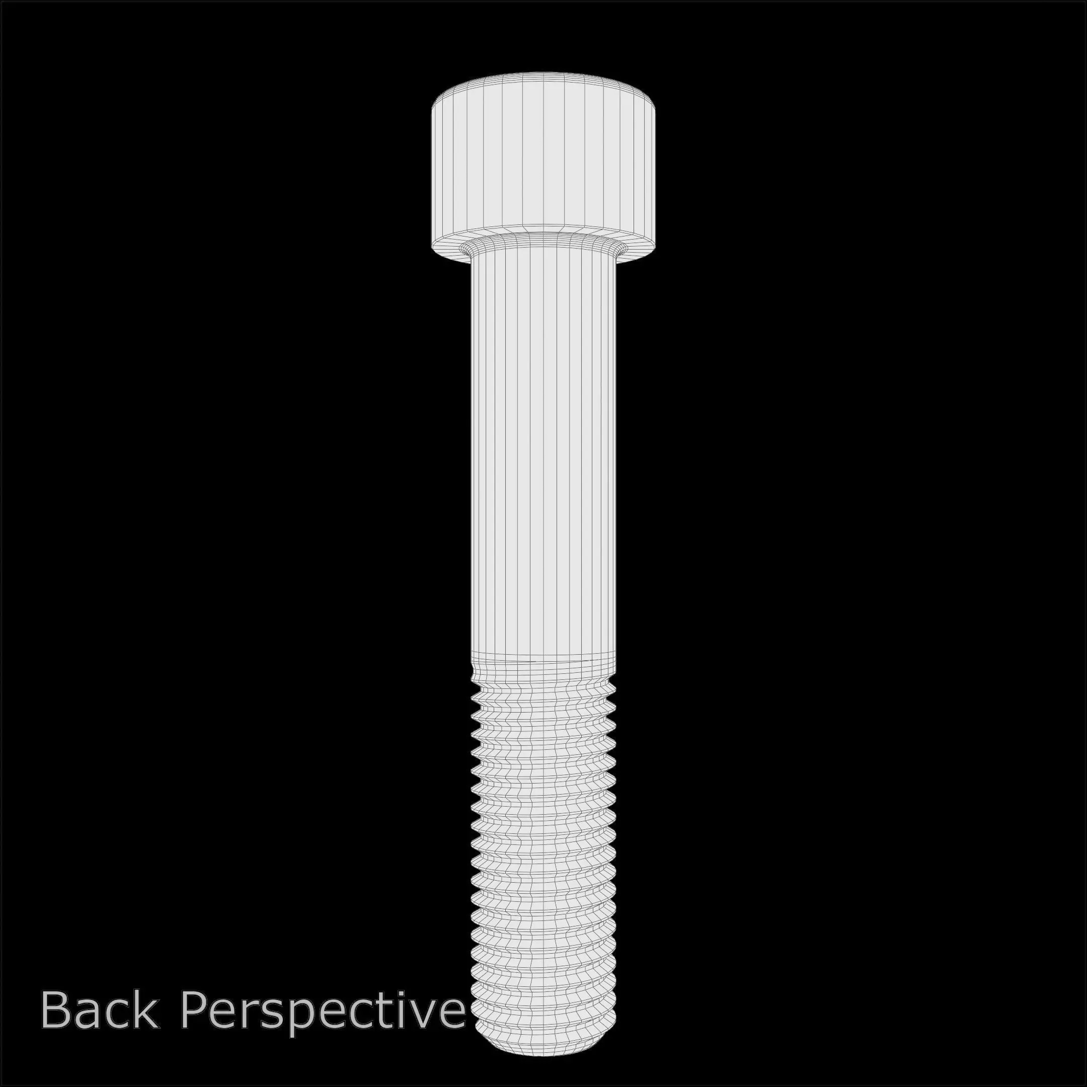 Steel Stained M12 Bolt Allen Cap with PBR 4K Textures 3D model_9