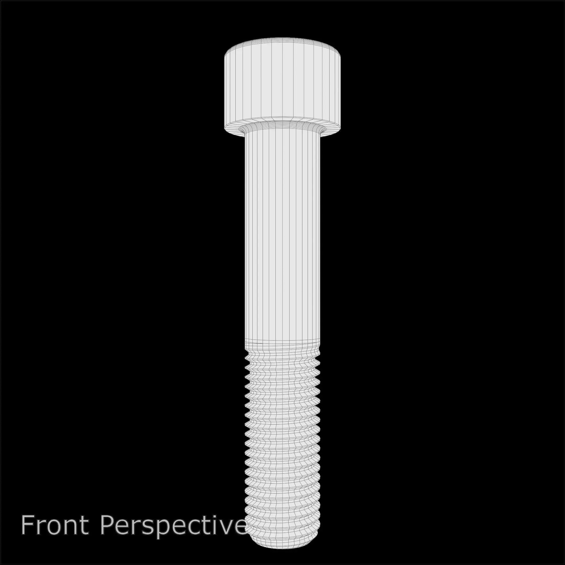 Steel Stained M12 Bolt Allen Cap with PBR 4K Textures 3D model_8