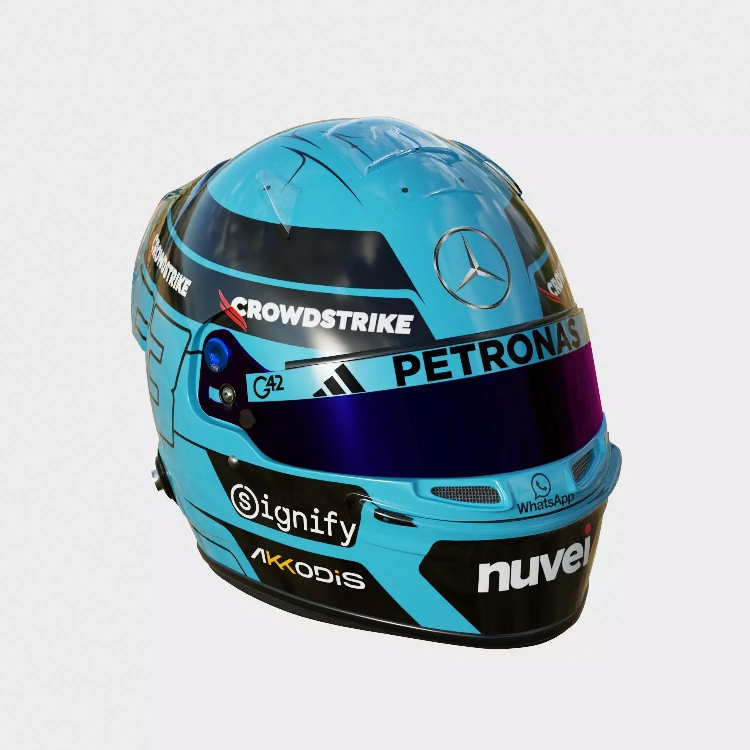 F1 George Russel Helmet 2025 3D model_12