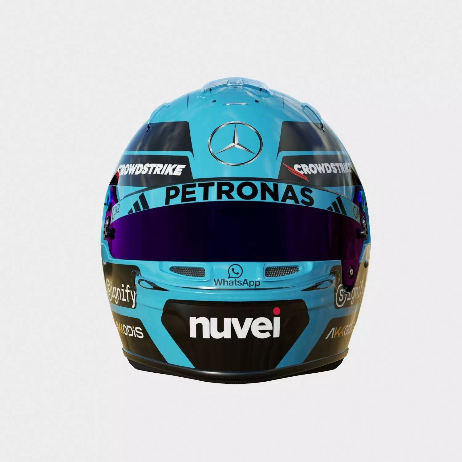 F1 George Russel Helmet 2025 3D model_8