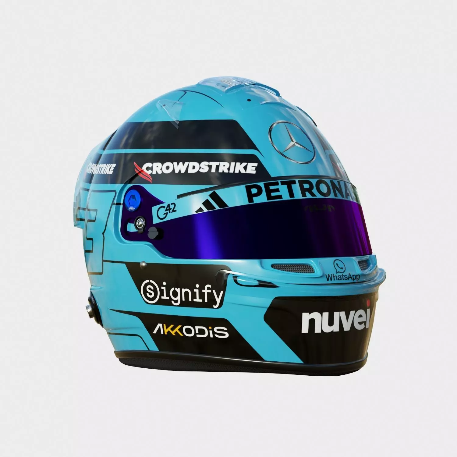 F1 George Russel Helmet 2025 3D model_7