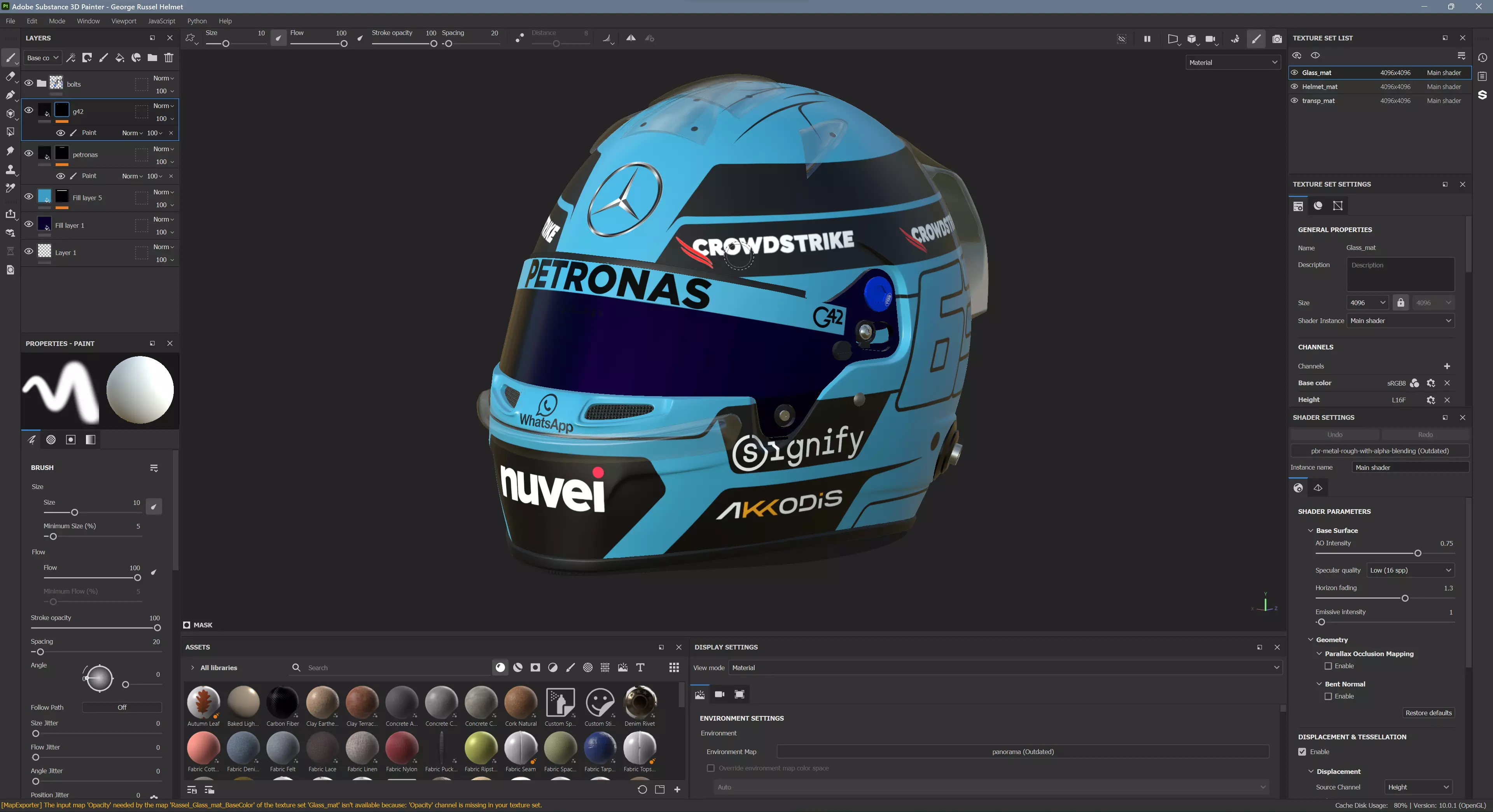 F1 George Russel Helmet 2025 3D model_13