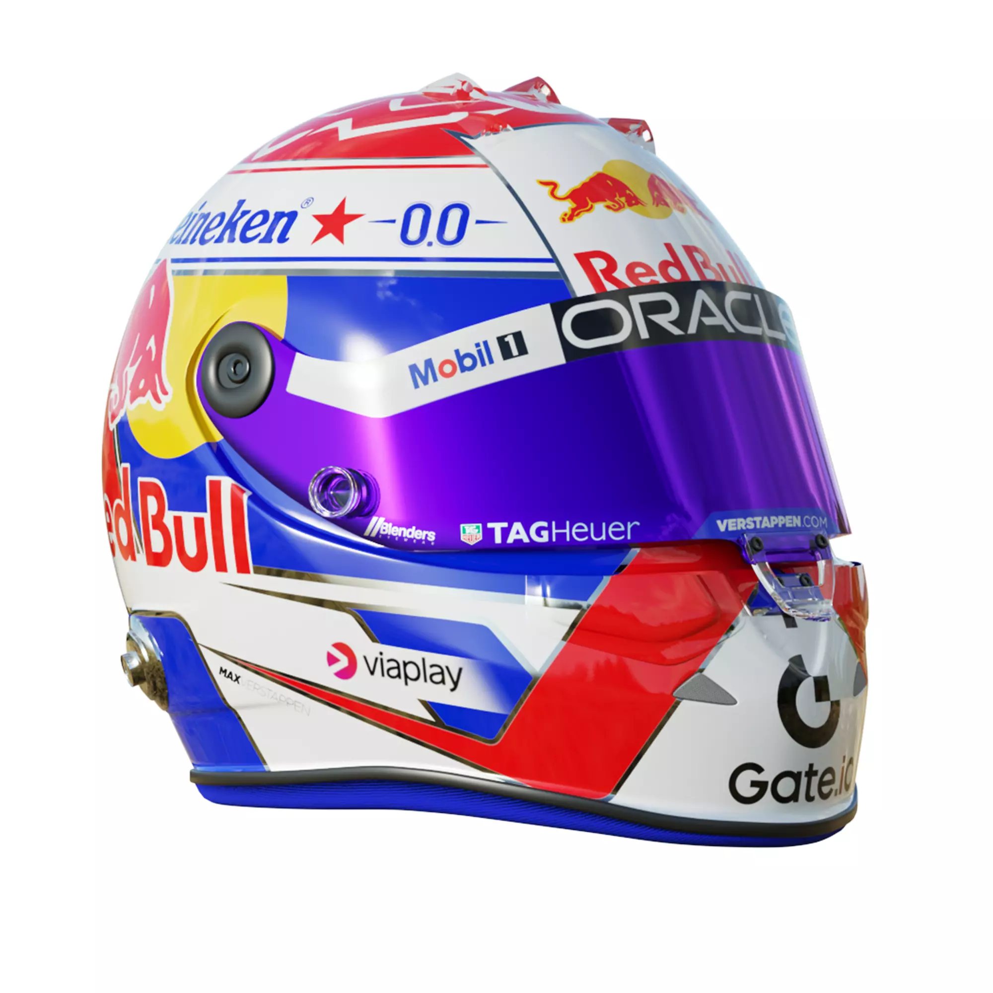 F1 Max Verstappen Helmet 2025 3D model_7